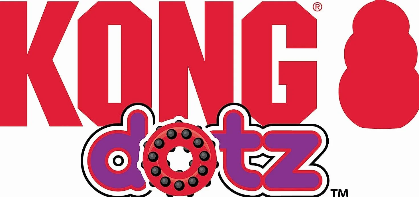 KONG - Dotz Circle - zabawka do żucia, pomaga w czyszczeniu zębów - duża