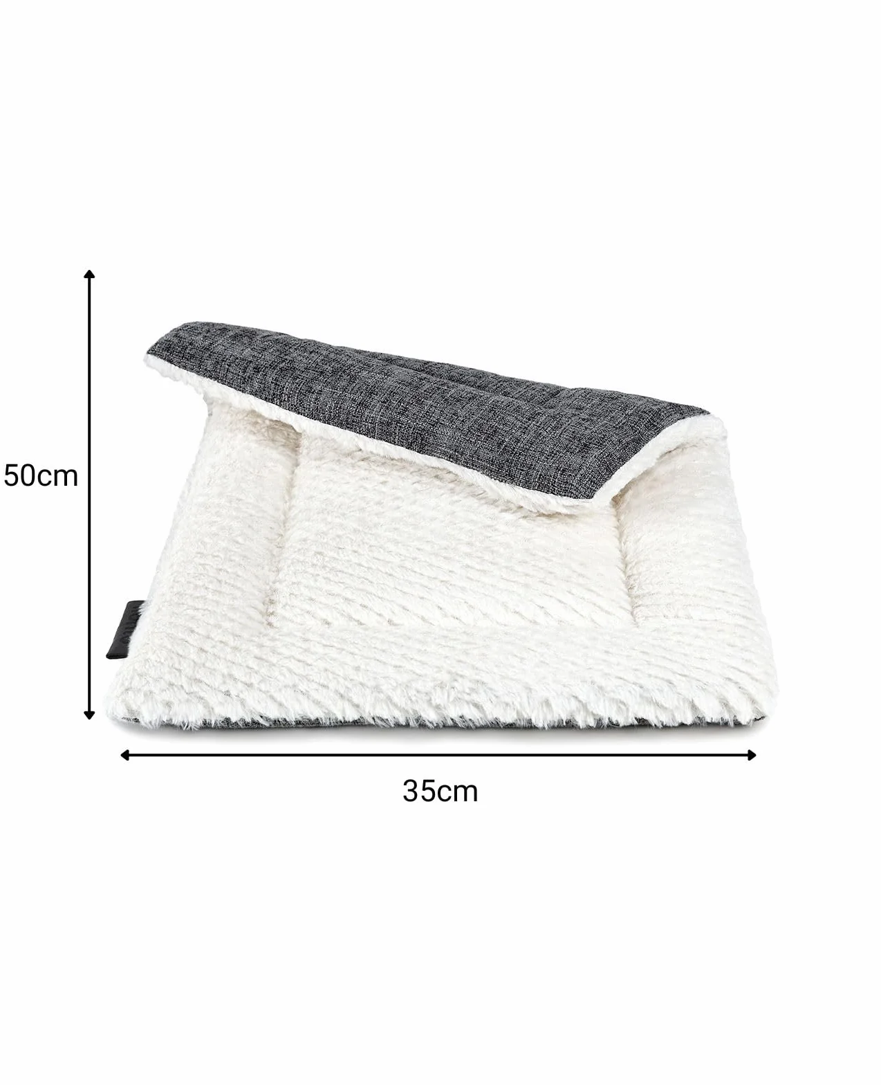 Lionto Koc dwustronny dla psa i kota 50x35 cm mata ocieplana szary