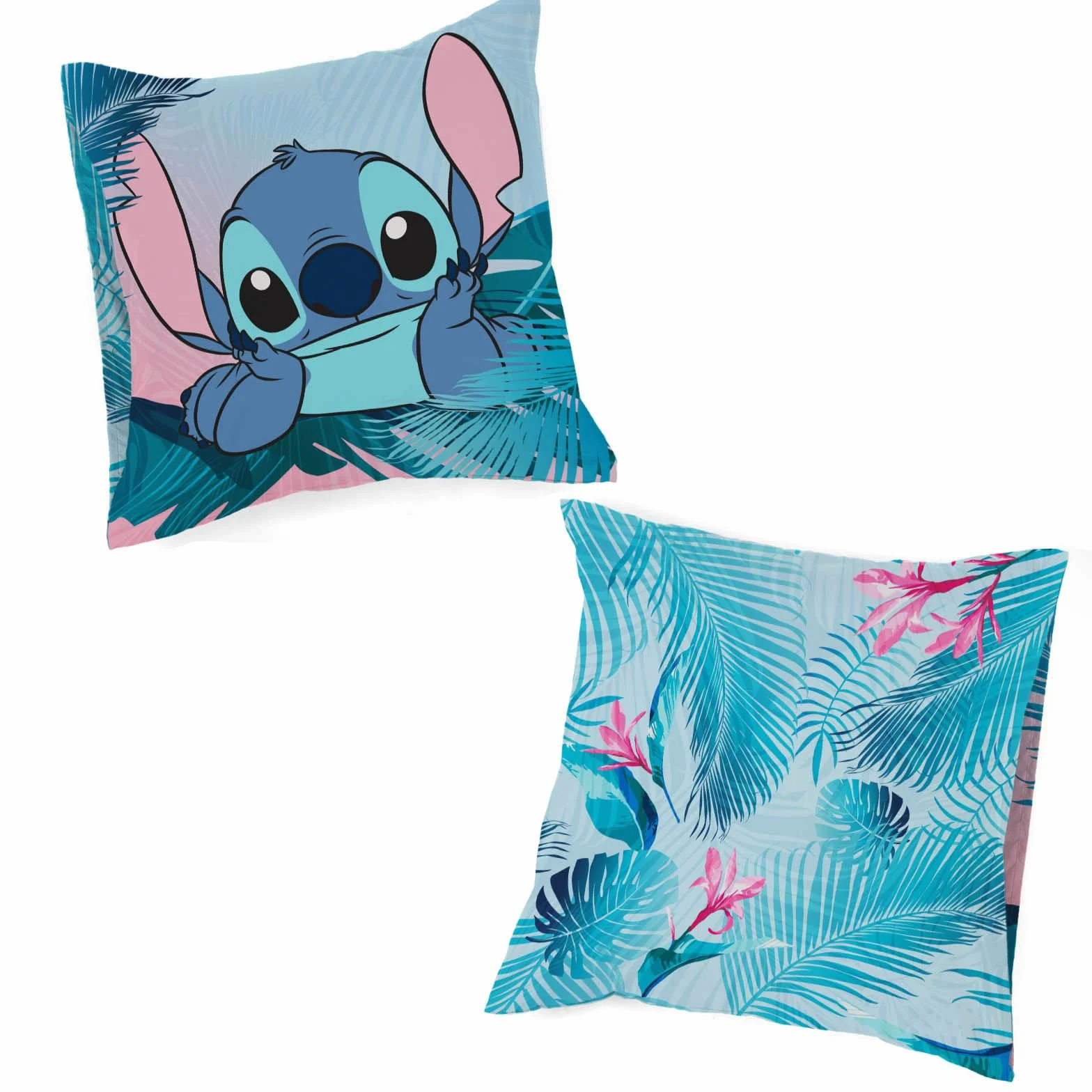 Jay Franco Kids Disney Lilo and Stitch Zestaw pościeli - super miękka pościel z poszewką na poduszkę, TYLKO POSIWKA, kołdra nie wchodzi w skład zestawu, wielokolorowa, 2 części, pojedyncza