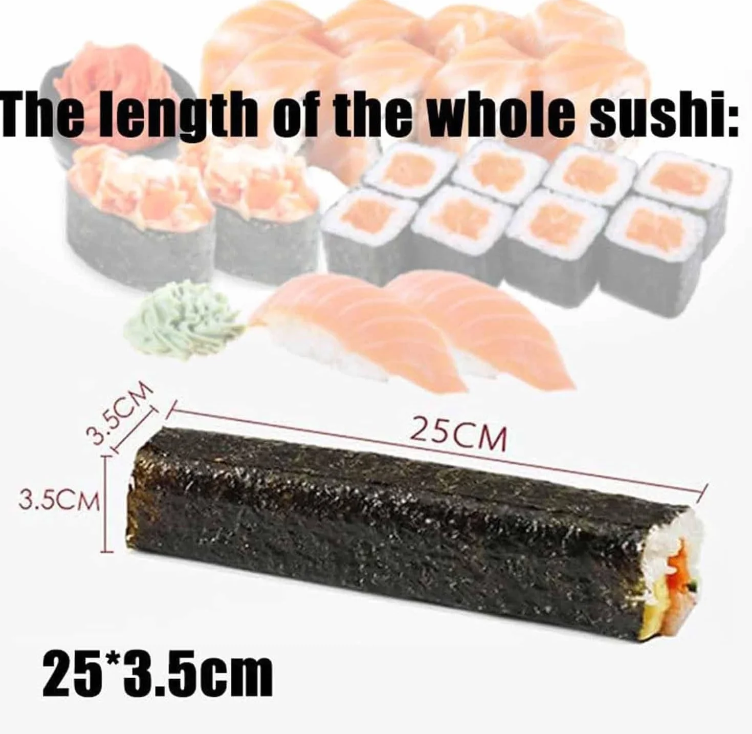 Zestaw do robienia sushi dla początkujących, wałek do sushi, mata bambusowa, łatwy ekspres do sushi z formą w rolce ryżowej, narzędzie do sushi bazooka dla entuzjastów gotowania w domu