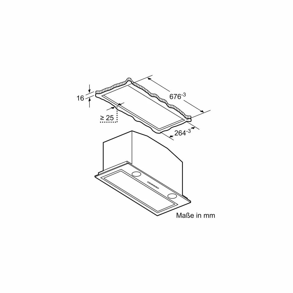 Siemens LB78574 Okap podszafkowy / 70 cm/zasilanie wywiewem i obiegiem/stal nierdzewna