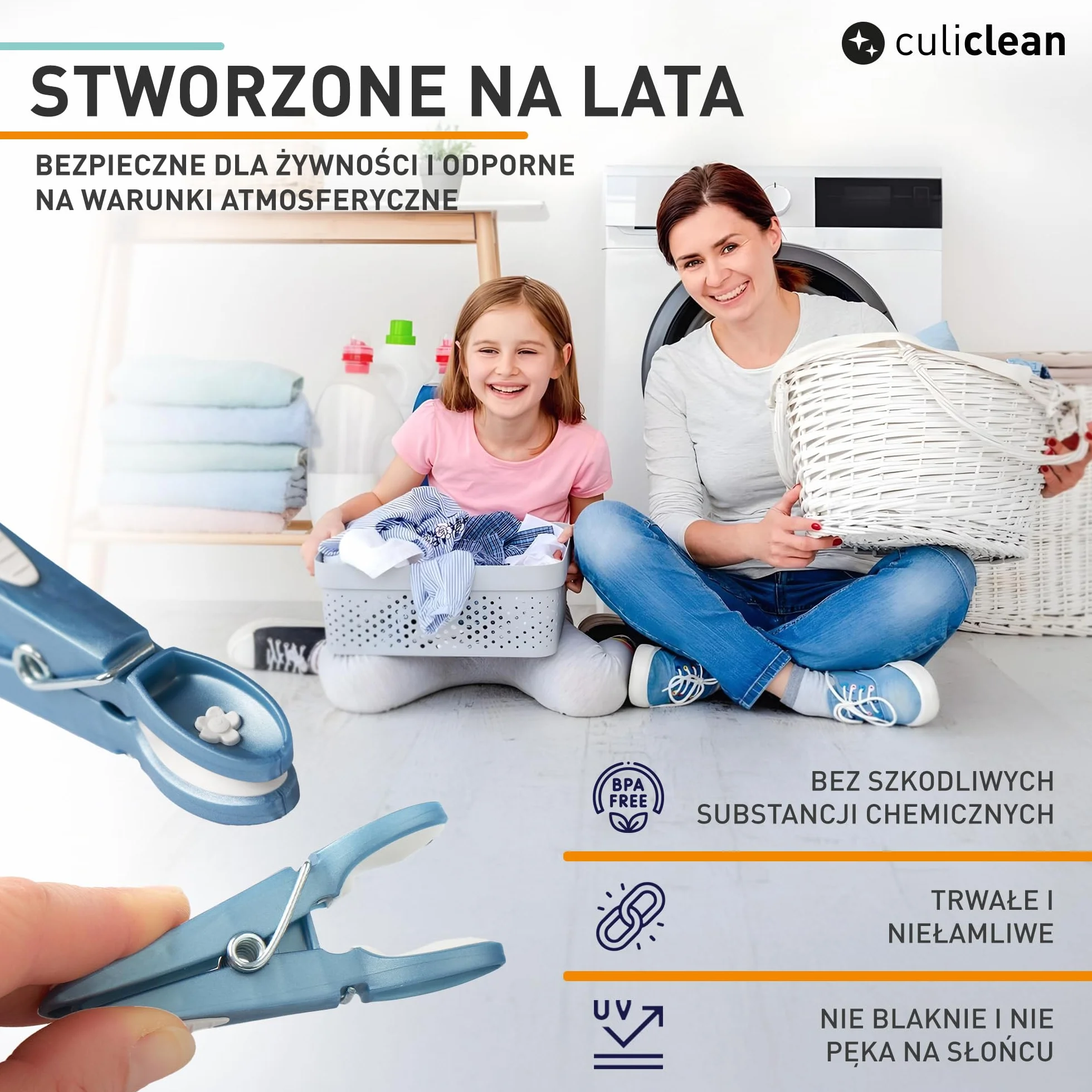 culiclean wieszaki na ubrania 20 sztuk biały czarny kwiatek - wytrzymałe trwałe plastikowe klamerki klipsy do ubrań z miękką wyściółką idealne do wieszania prania spodni koszulek bielizny skarpetek