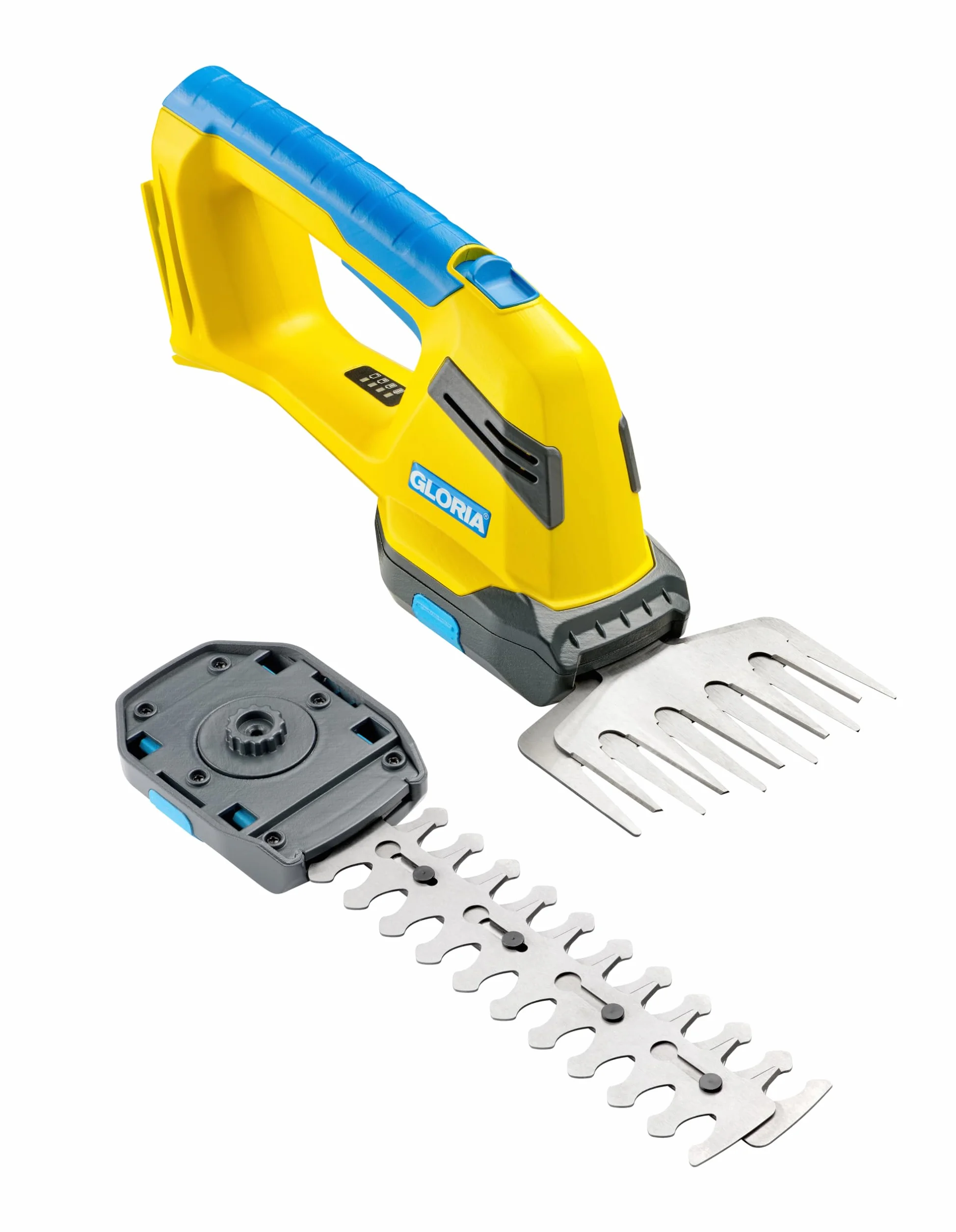 GLORIA FineCut 18 V compact akumulatorowe nożyce do trawy i krzewów, 14 cm XL nóż do trawy i krzewów 20 cm, wymiana noży bez użycia narzędzi, kompatybilne z akumulatorem Bosch 18 V Power for All