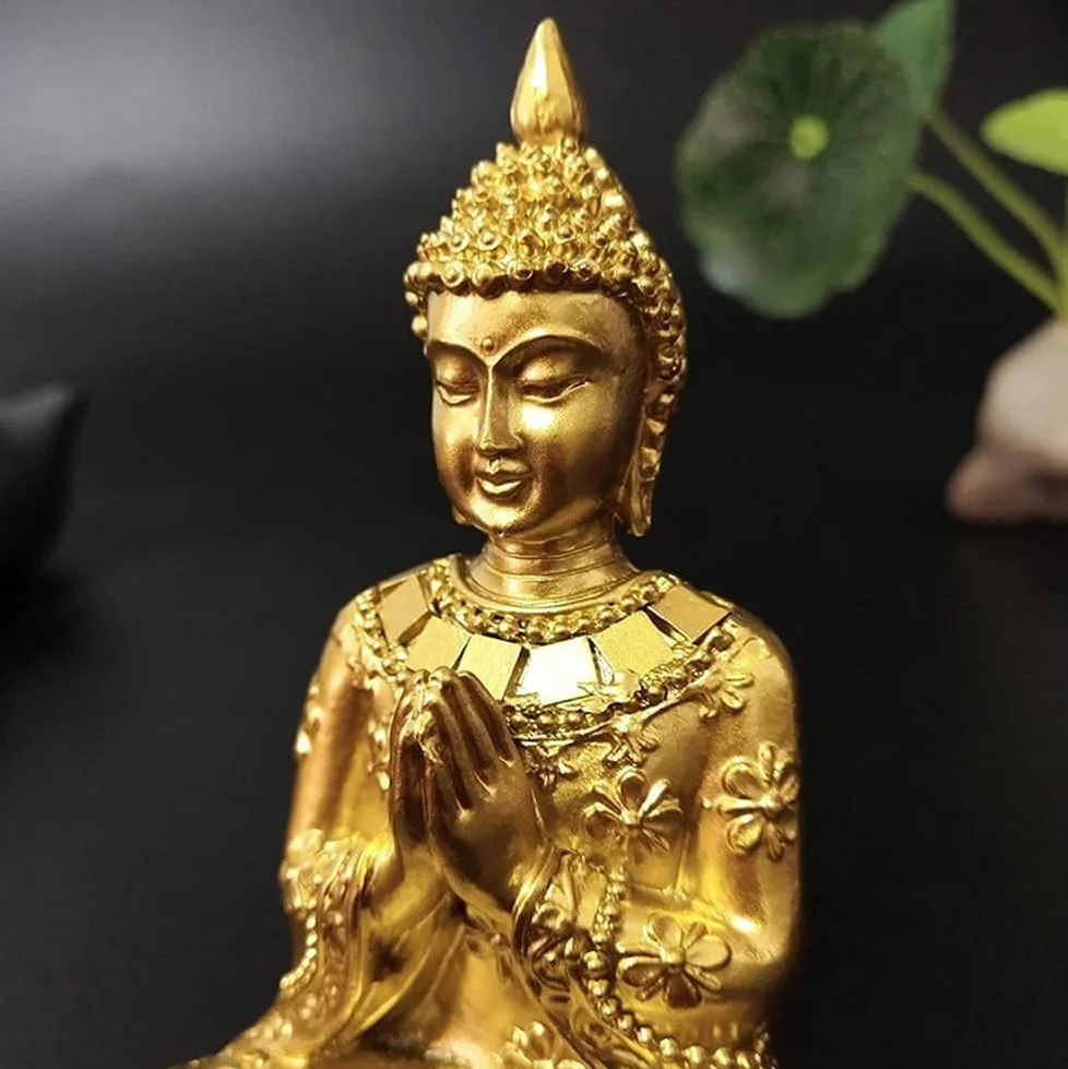Statua Buddy/Budda Statuetka,Tajskie hinduskie posągi buddy do medytacji, dekoracje do przydomowego ogrodu Posągi Feng Shui, ozdoby do rękodzieła domowego