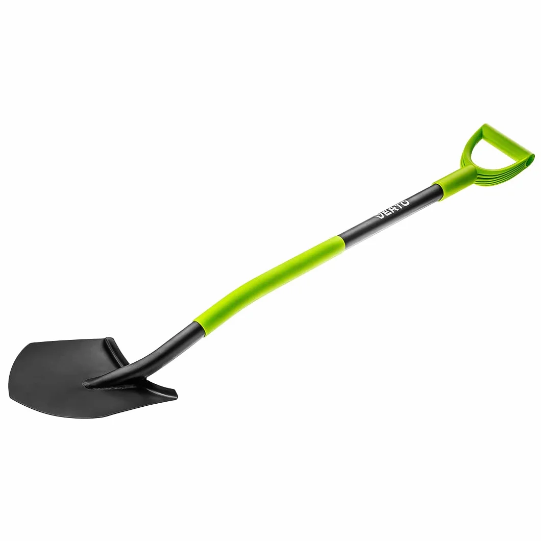 Szpadel ostry, metalowy trzonek, plastikowy uchwyt VERTO 15G010