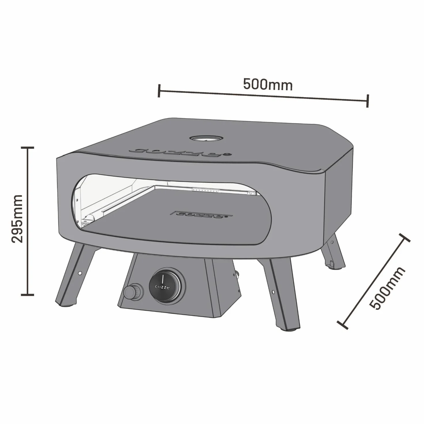 Cozze® Pizza Oven 33 cm CLASSIC, gaz, 30 mbar