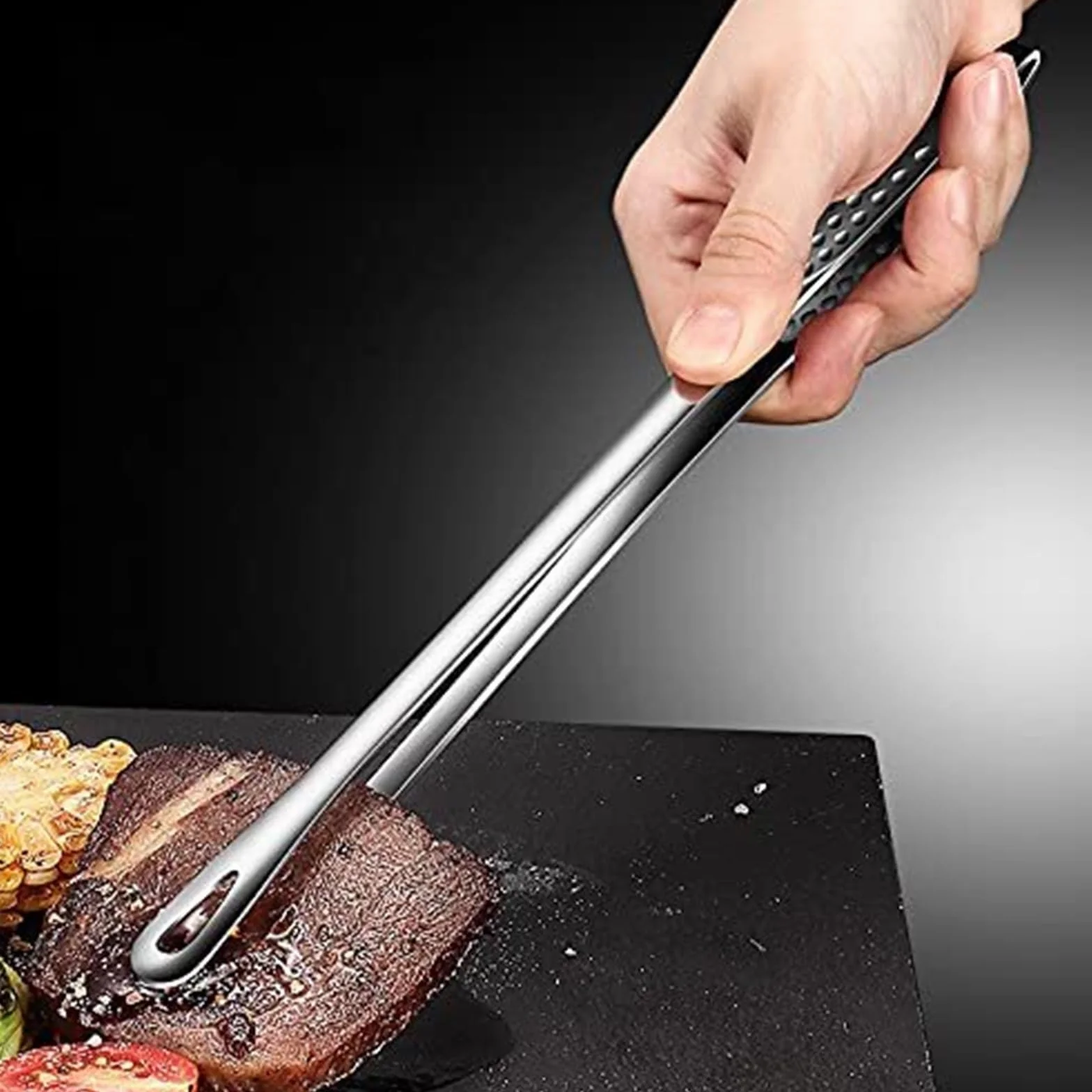 Szczypce do Chleba, Szczypce Do Grillowania Nadają Się Gotowania Jedzenia Pieczenia Mięsa I Chleba Pieczenia, Grillowania(24cm)