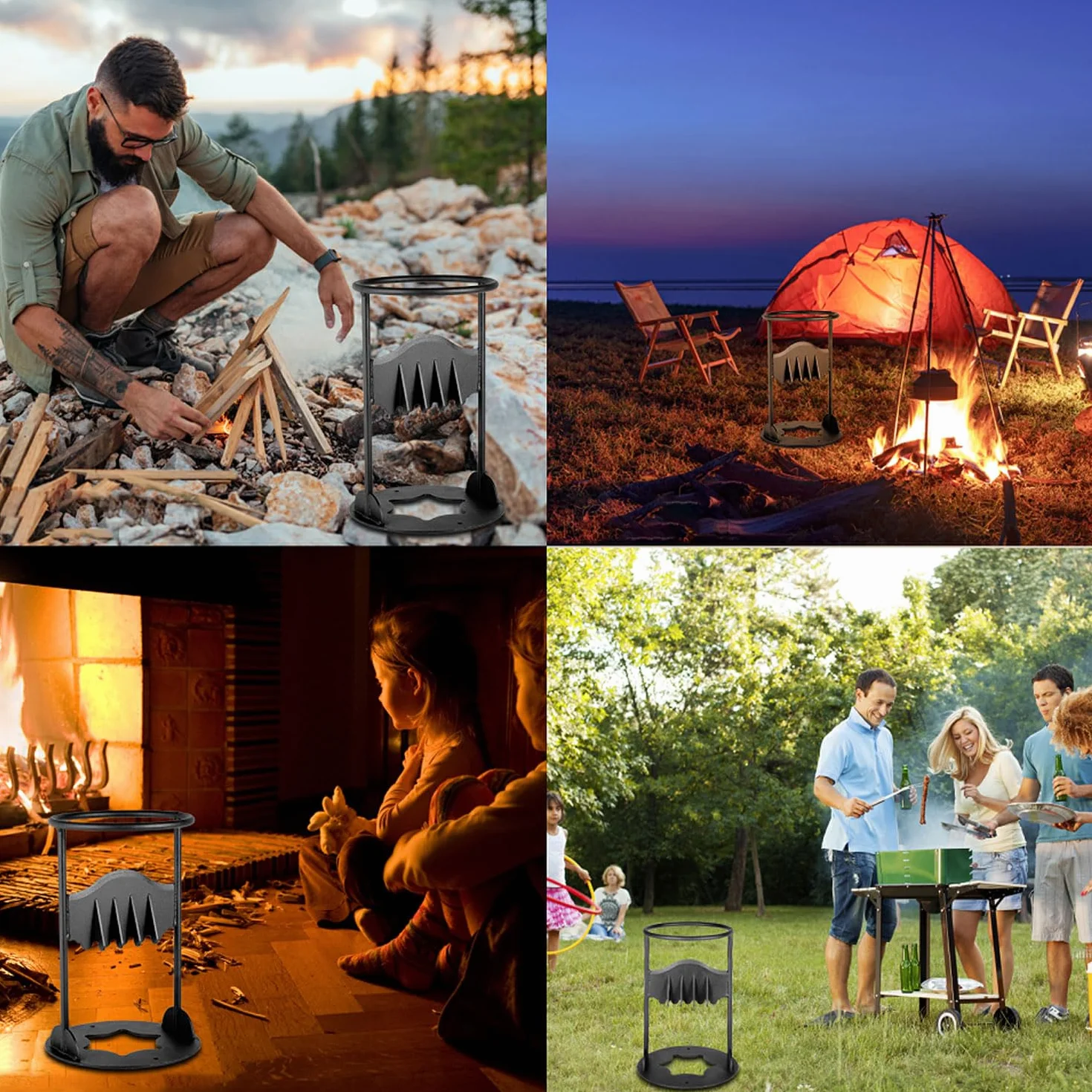 Ręczny Przecinak Do Pali, Nóż Do Drewna Kindling,Ręczny Drewniany Rozdzielacz Drewna, Splitter Quick Log Splitter Do Domu, Camping, Na Zewnątrz