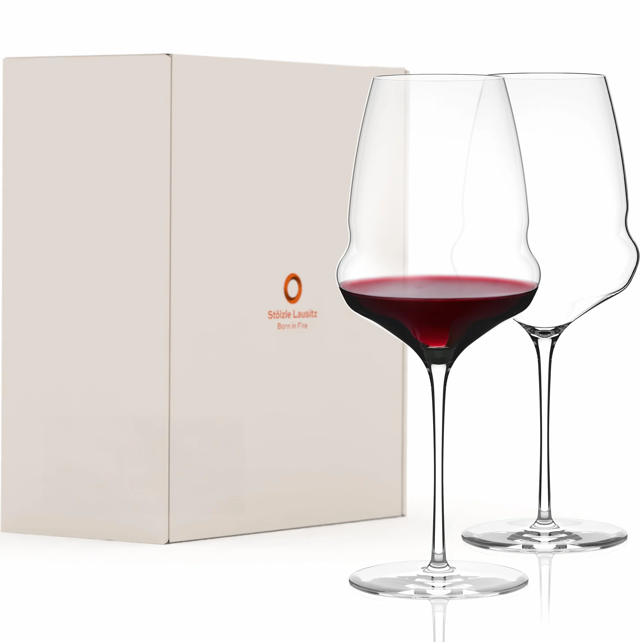Stölzle Lausitz CoCoon 4710035 zestaw kieliszków Bordeaux z wysokiej jakości szkła w kolorze przezroczystym o pojemności 0,745 l