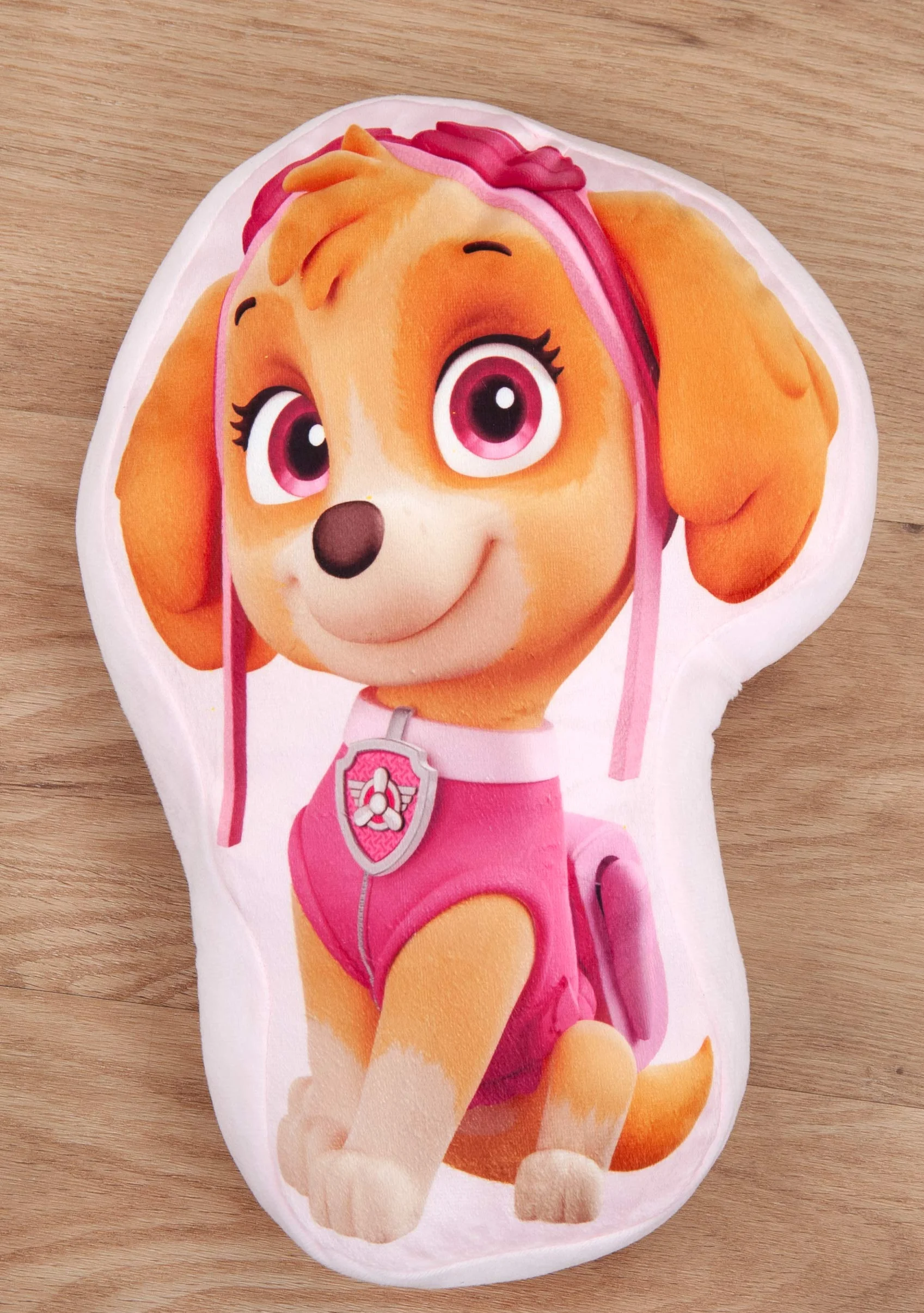 Herding Paw Patrol poduszka konturowa, 35 x 20 x 5 cm, poliester, różowa/brązowa