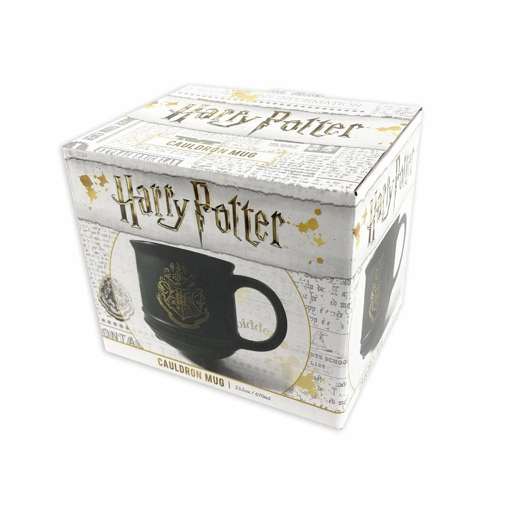 HARRY POTTER (COLOURFUL CREST HOGWARTS) CERAMIC CAULDRON MUG