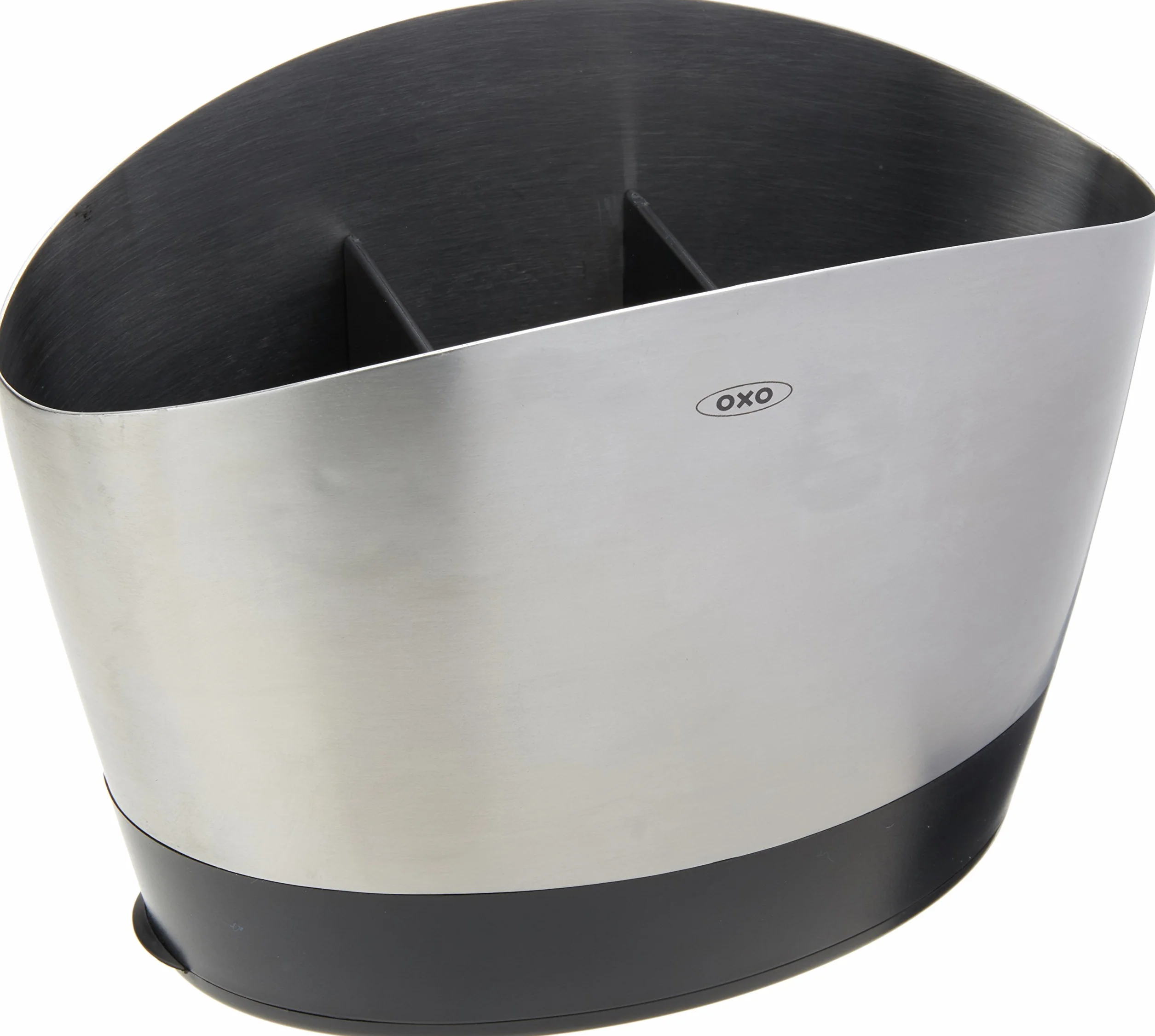 OXO Good Grips (1066734) uchwyt na przybory ze szczotkowanej stali nierdzewnej, srebrny, 21 cm x 12 cm x 15,9 cm