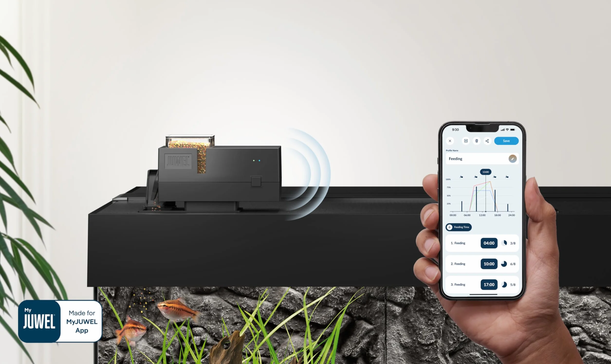 JUWEL Aquarium - SmartFeed AppControl – inteligentny automatyczny karmnik do sterowania za pomocą aplikacji MyJUWEL