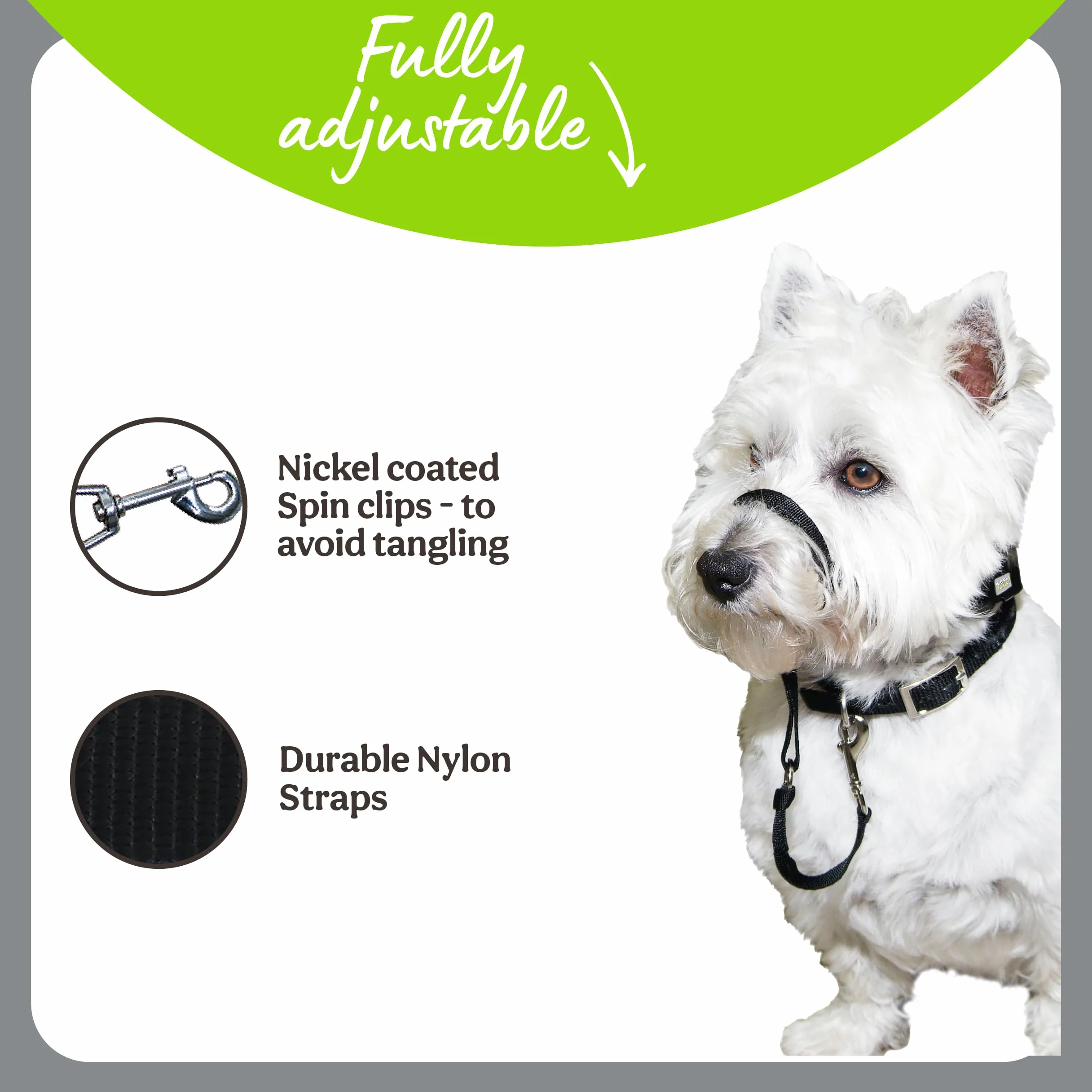 Rosewood Walk 'n Train Dog Training Halter obroża głowy mała