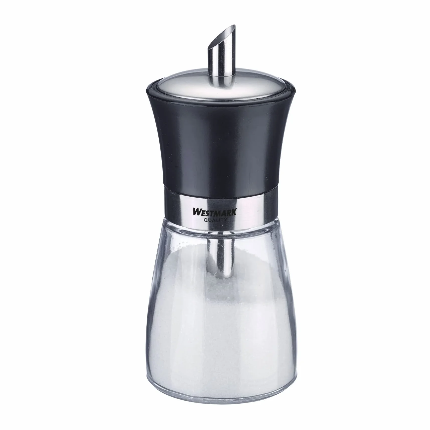 Westmark Cukiernica, Pojemność: 190 ml, Szkło/Stal nierdzewna/Tworzywo sztuczne, Blacky, Przezroczysty/Czarny/Srebrny, 63592260