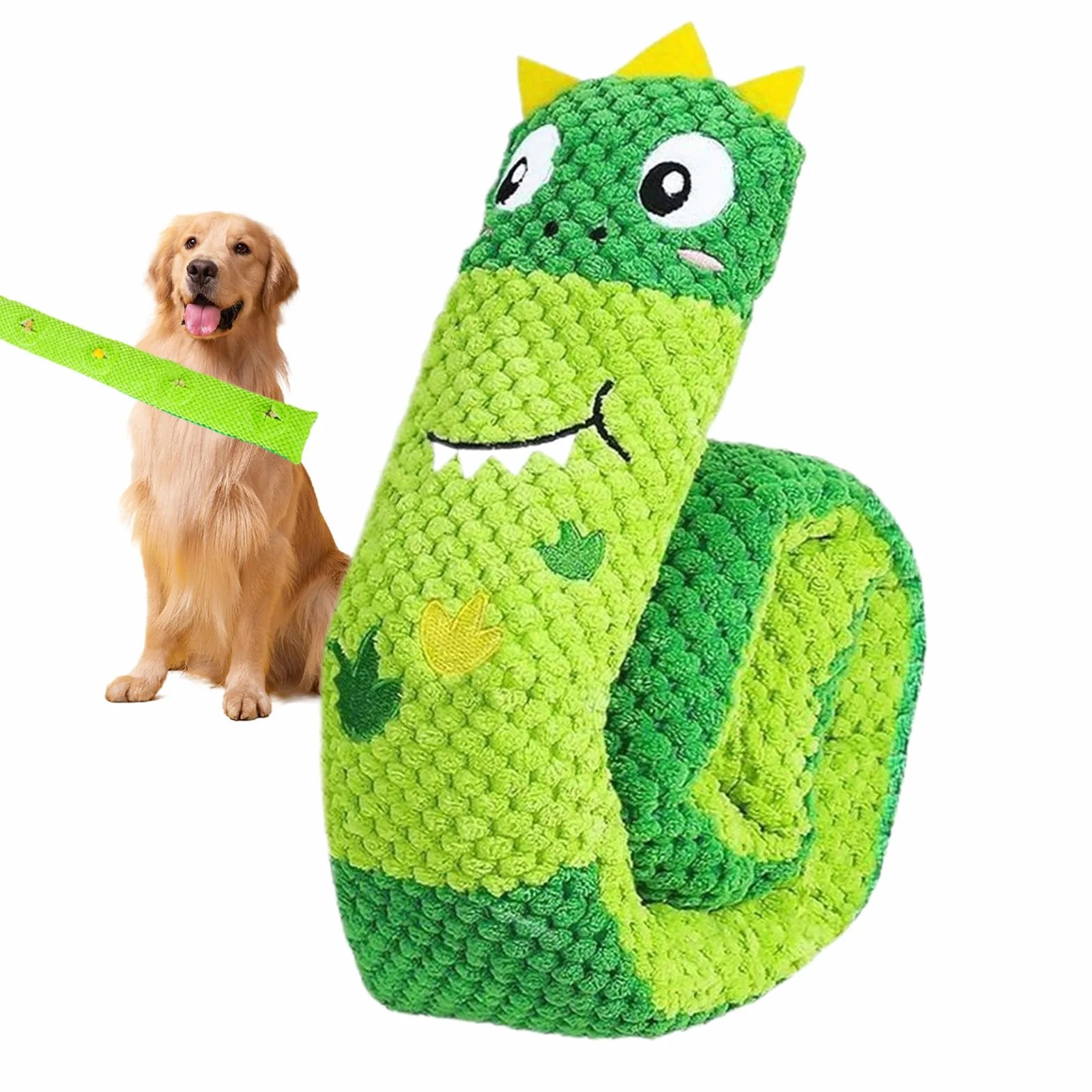 Dog Toys for Aggressive Chewers, Stuffed Plush Squeaky Toy, 72x9cm, Food-Shaped Puppy Entertainment for Small Medium Large Breed Dogs