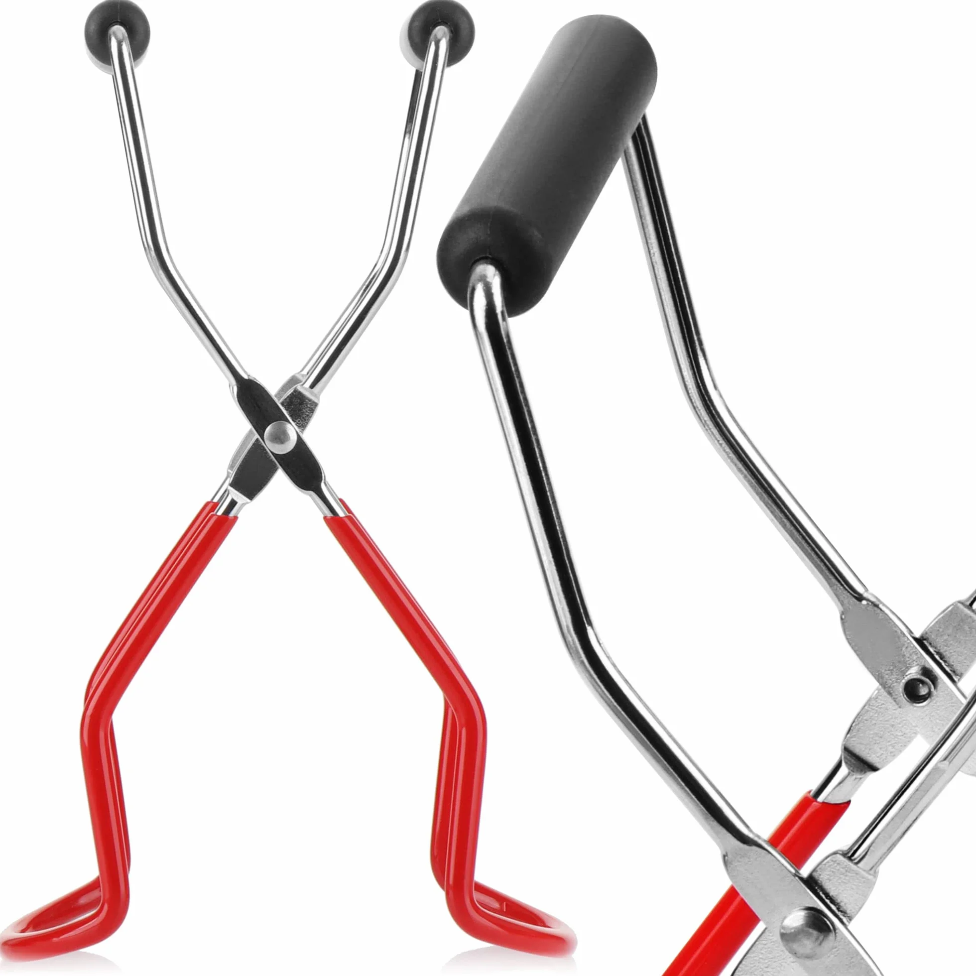 COM-FOUR® Podnosnik do szkla do wekowania na goraco i do wekowania - do sloików dowolnej wielkosci - idealna pomoc podczas wekowania - chromowany (Podnosnik do szkla 23 cm - 01 sztuk)