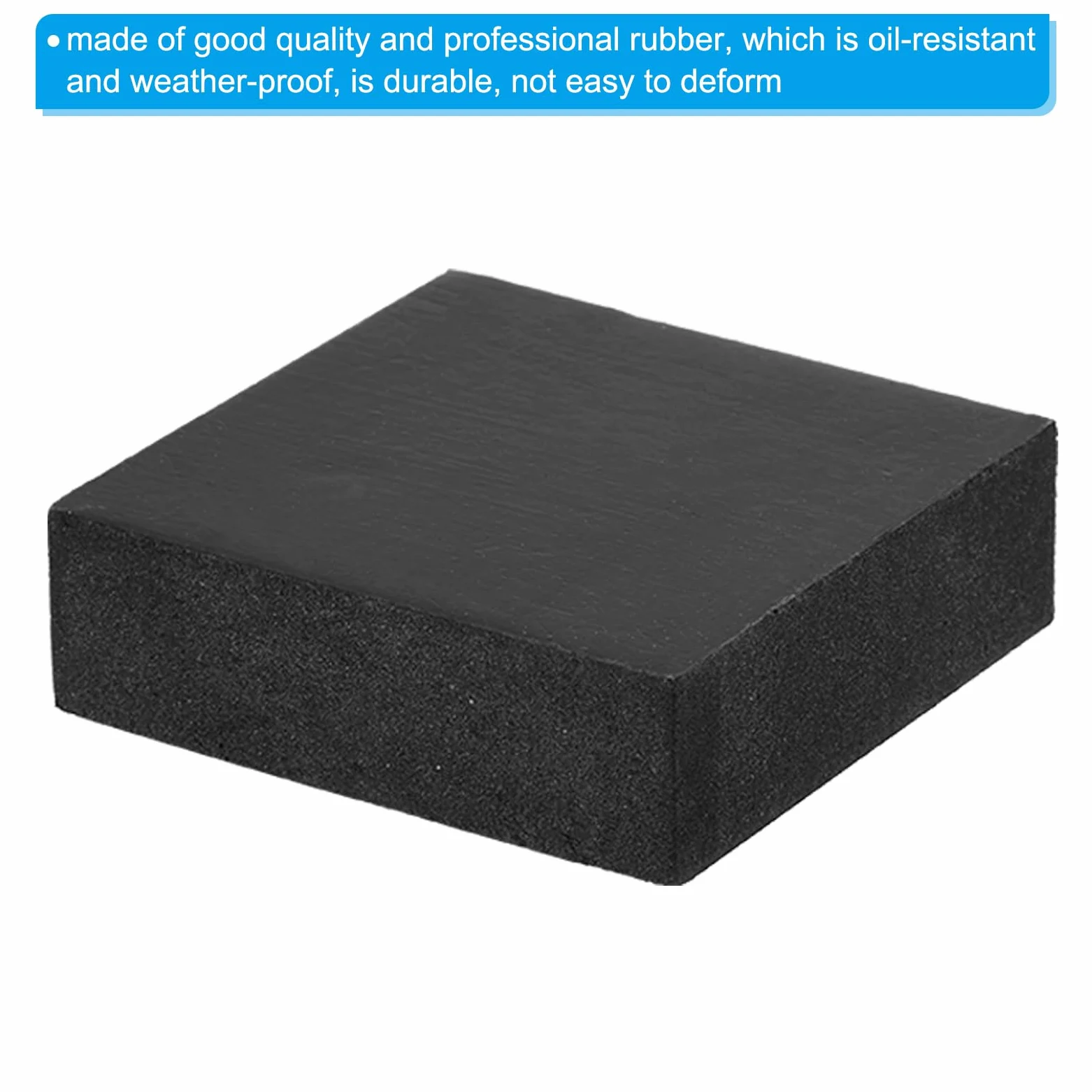 PATIKIL Gumowe podkładki antywibracyjne, 4 szt. kwadratowych mat izolacyjnych 5 cm x 5 cm x 1,5 cm do klimatyzatora HVAC sprężarki powietrza pralki suszarki, czarne