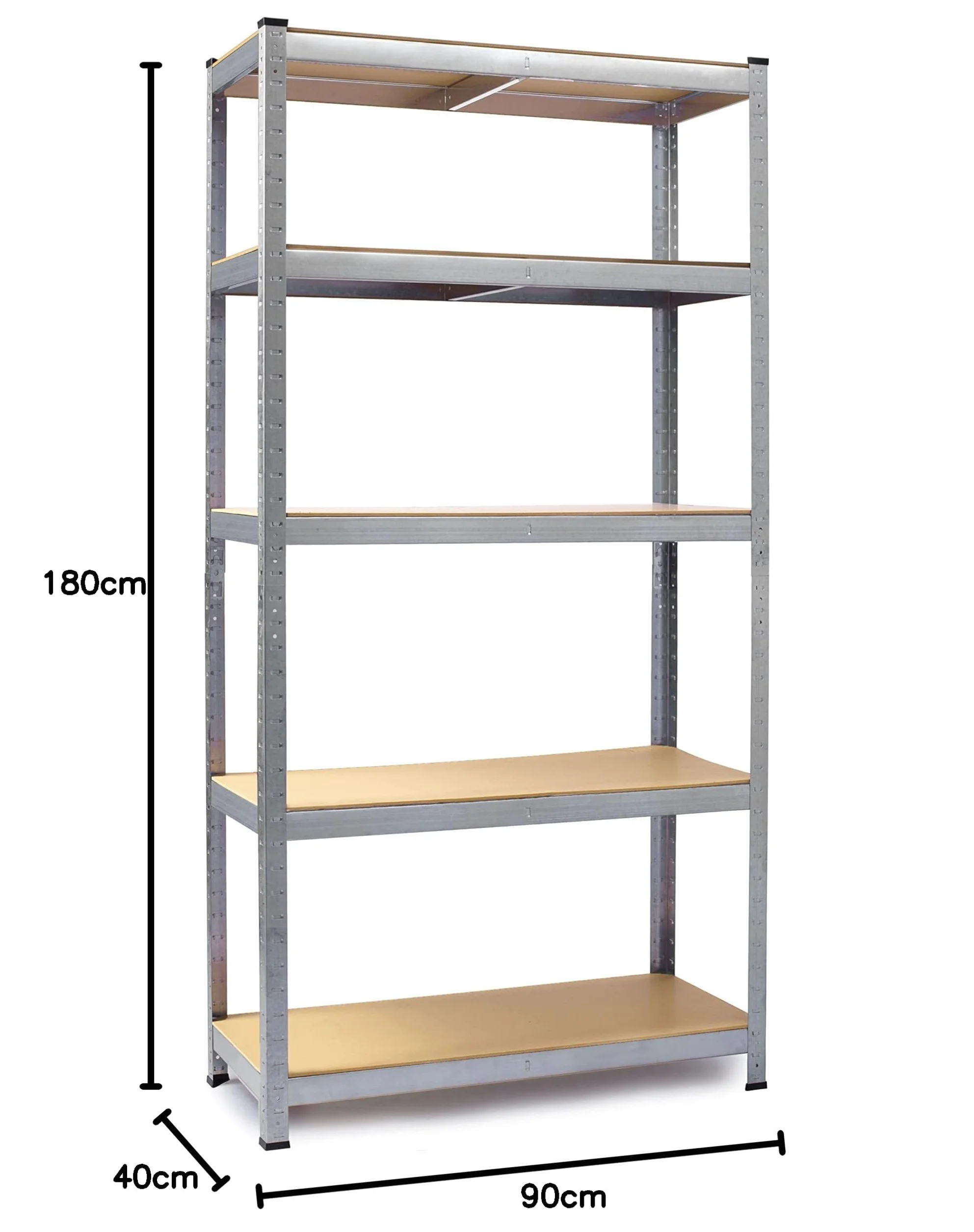 Regał metalowy magazynowy 180 x 90 x 40 cm 875 kg Humberg HR-812
