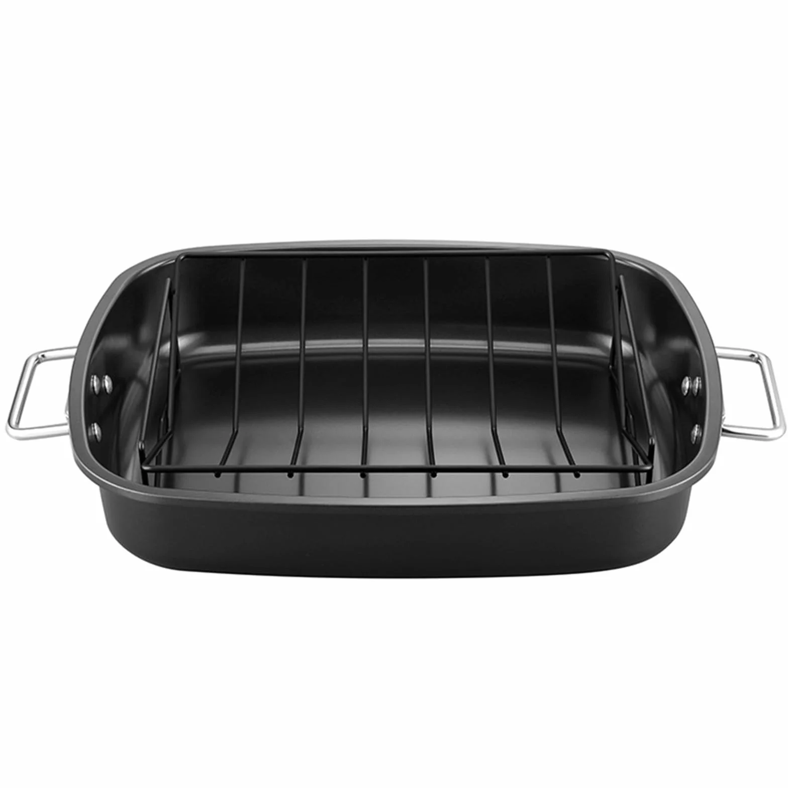 Żeliwna patelnia grillowa ze stelażem, anodyzowana patelnia nieprzywierająca z rusztem, patelnia grillowa, żeliwna, bez powłoki, do grilla gazowego, piekarnika, łatwe czyszczenie