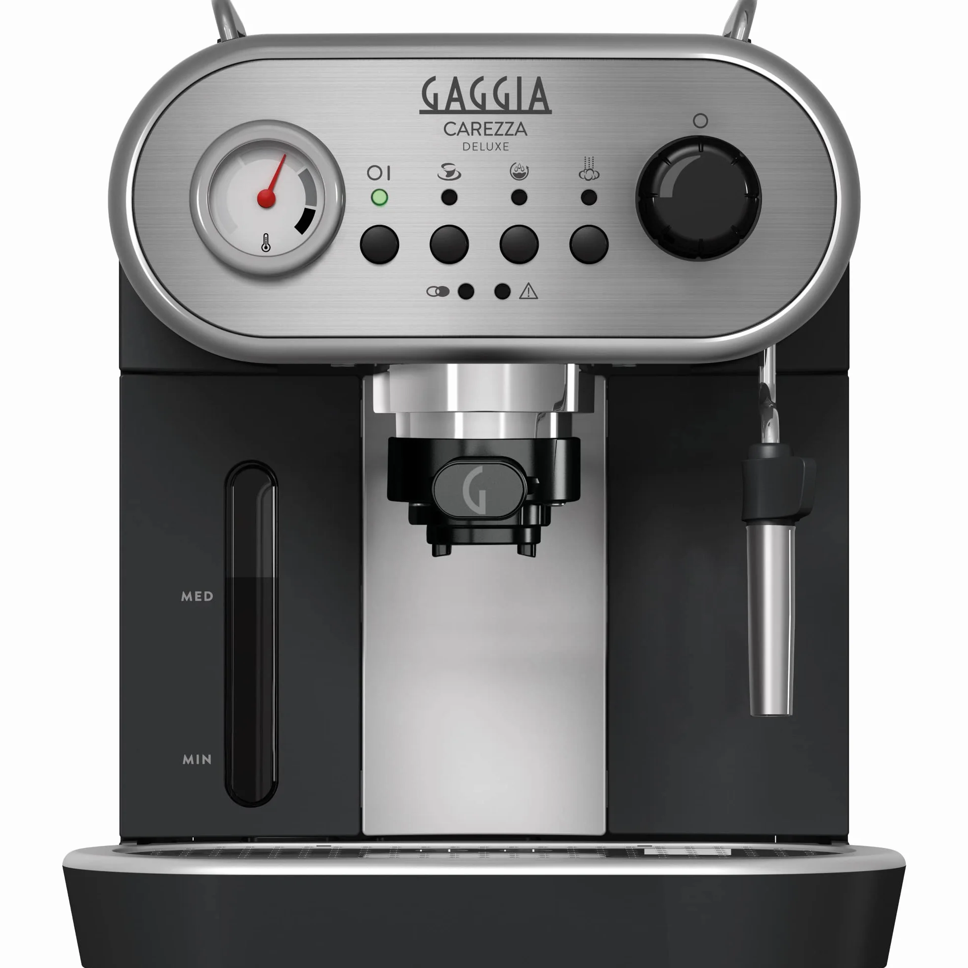 Gaggia RI8525/01 Carezza Deluxe Ręczny ekspres do kawy mielonej i strąków, 230V, 50Hz, 1900 W, szary/czarny