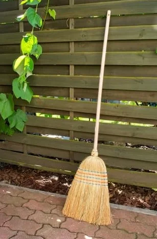 Sorgo przyszyta miotła ze słomy ryżowej miotła uliczna miotła do sorgo 120 cm