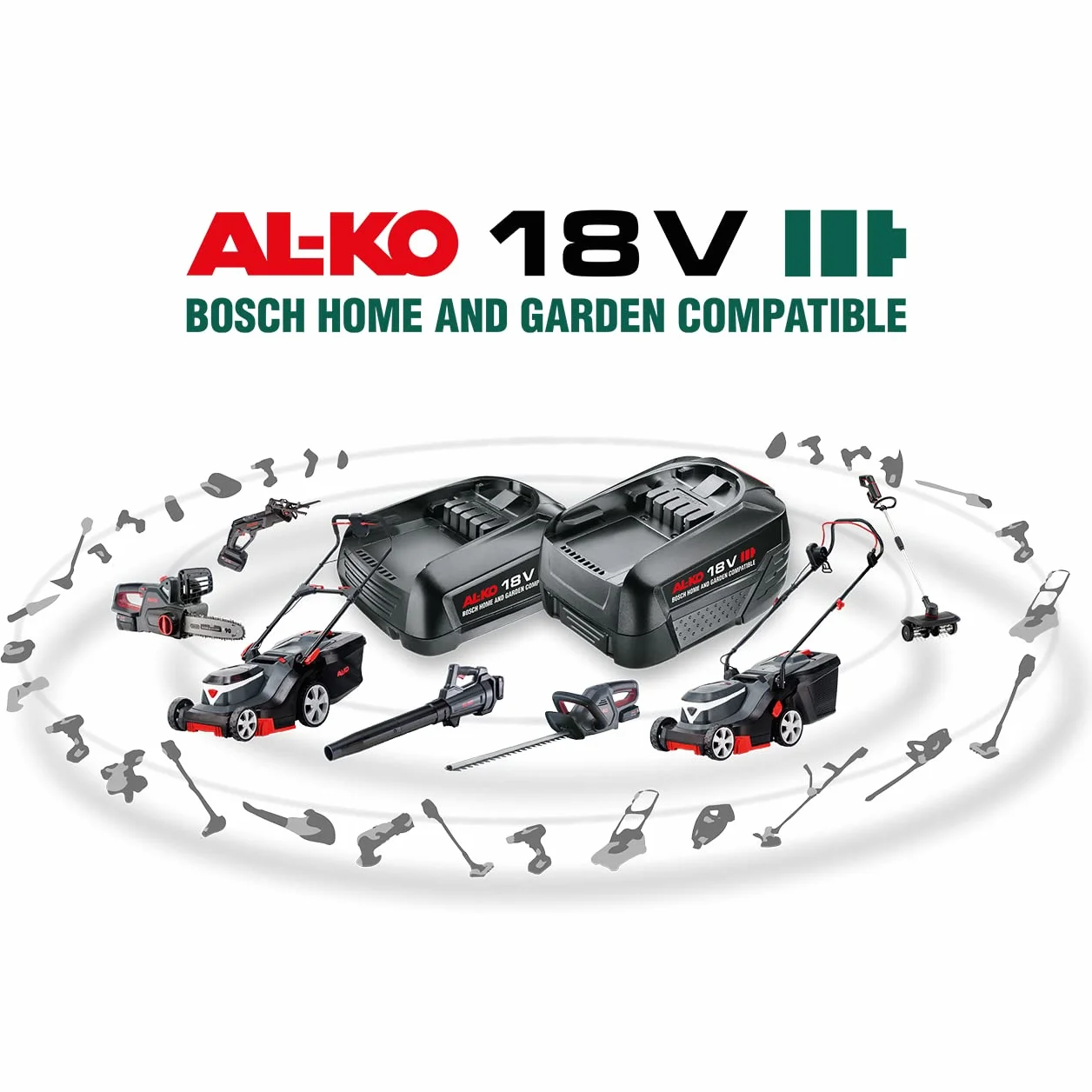 AL-KO Akumulatorowa glebogryzarka TL 1820, akumulator litowo-jonowy 18 V (akumulator i ładowarka wchodzą w zakres dostawy), szerokość robocza 20 cm, metalowy nóż 4x4, dzielony trzpień, czarno-srebrna