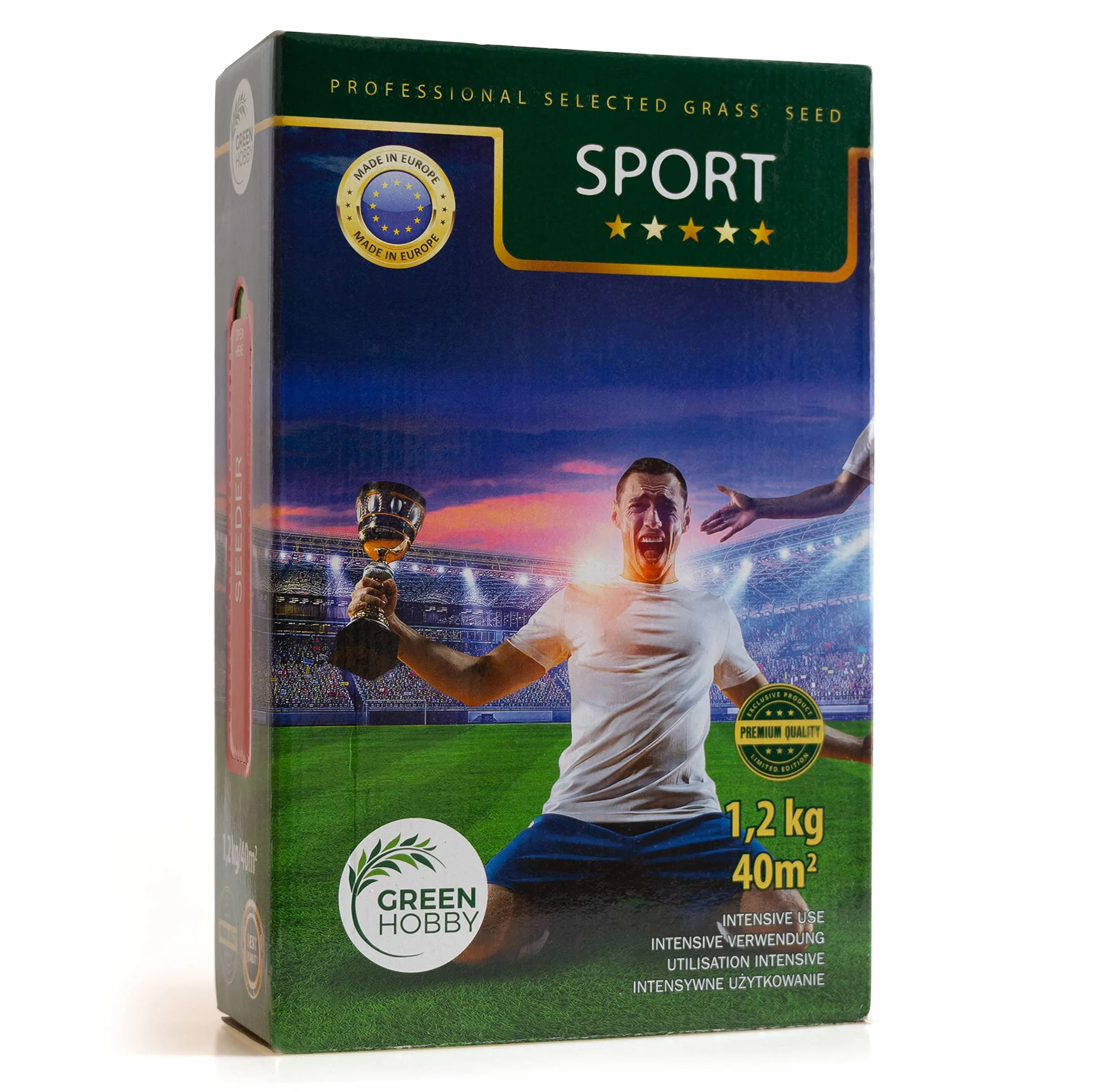 Nasiona Trawnika Trawnik Sportowy Szybko Kiełkujący Mocny Odporny Na Deptanie 1,2 kg Sport