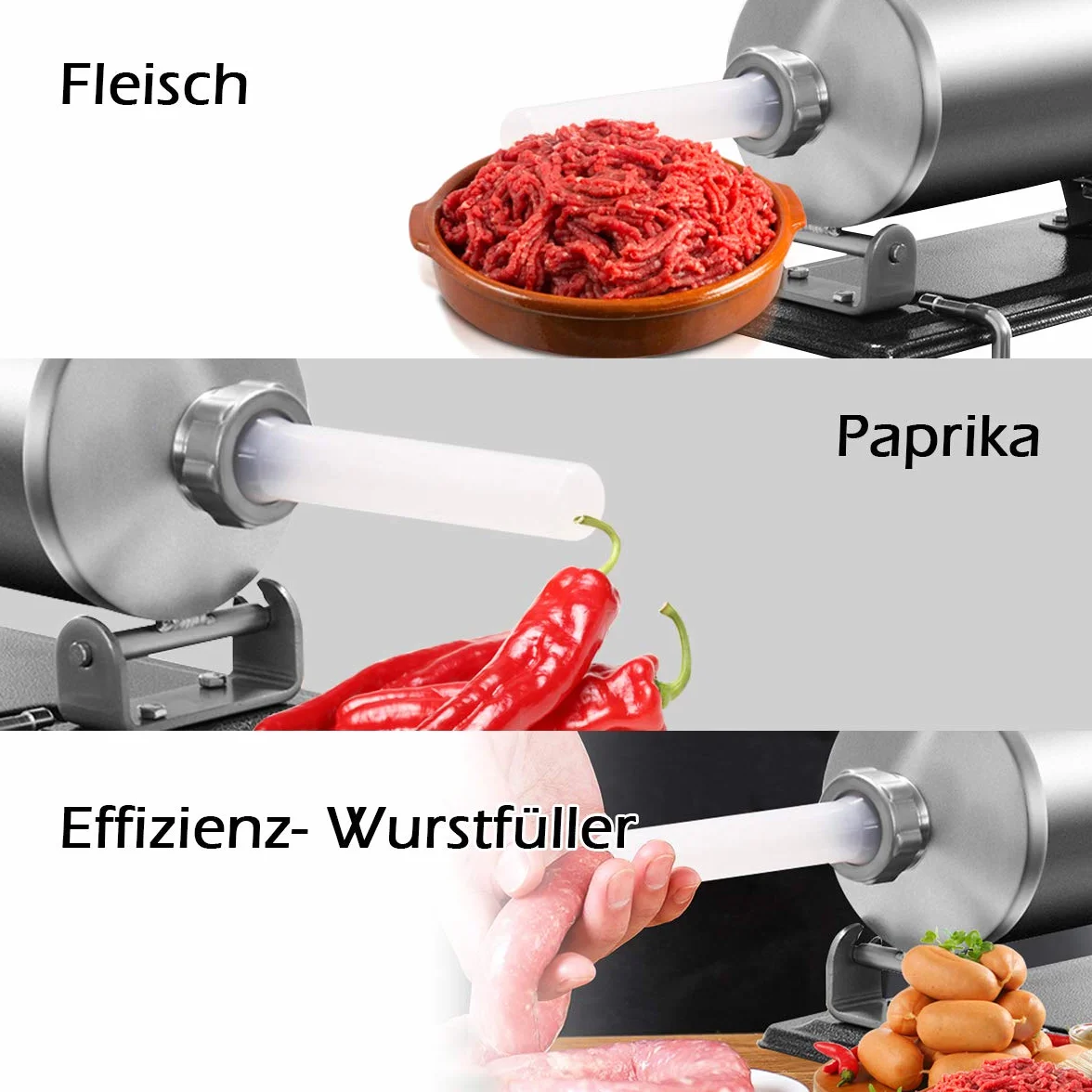COSTWAY przyrząd do kiełbasy, wypełniacz do kiełbasy, z 4 rurami do napełniania, stal nierdzewna, 4kg