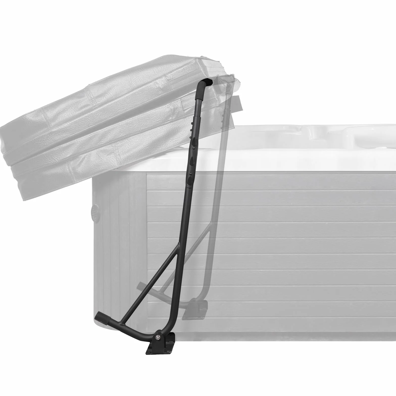 VEVOR Podnośnik osłony wanny z hydromasażem, podnośnik osłony spa, wysokość 80 cm - 105 cm szerokość 145 cm - 235 cm regulowany, zainstalowany pod spodem po obu stronach, odpowiedni do różnych