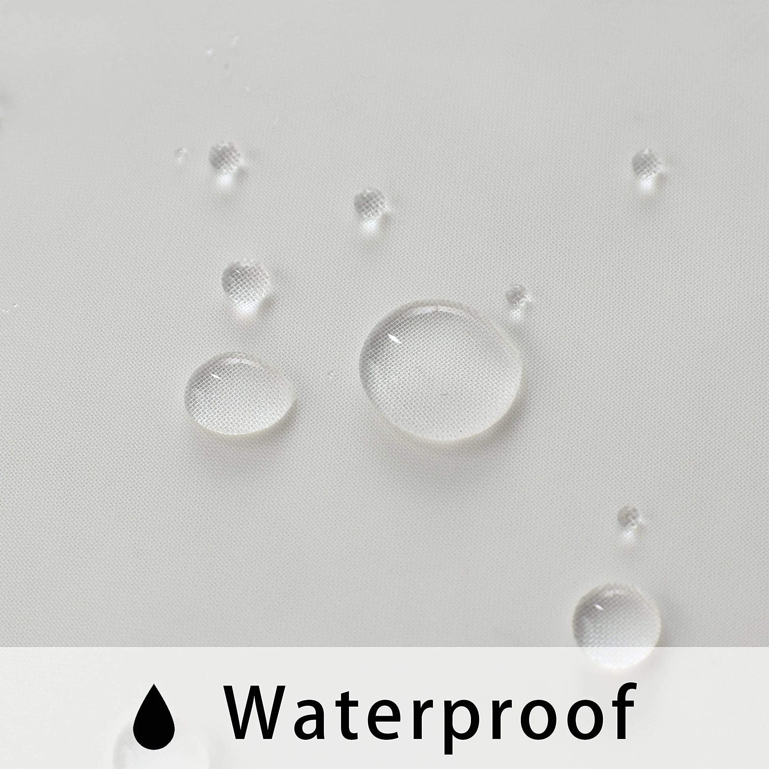 BONZER Przezroczyste zasłony zewnętrzne na patio, wodoodporne, 2 panele przelotki, do wewnątrz, woal, przezroczyste zasłony do salonu, sypialni, na werandę, pergola, kabana, 137 x 213 cm, beżowe