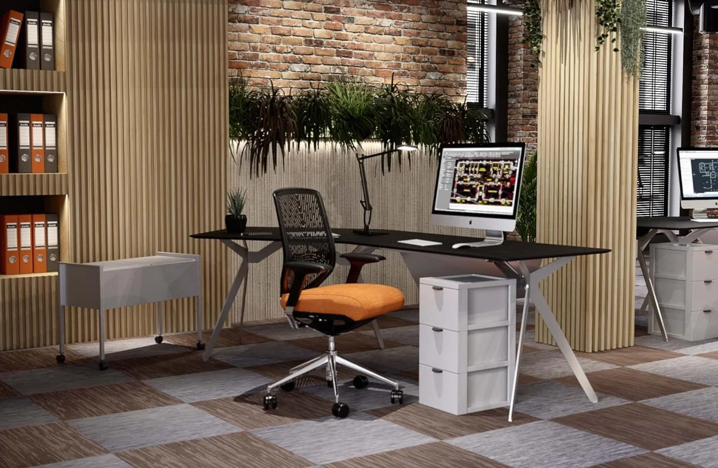 Durable 308223 Wózek na teczki zawieszkowe Eco 100 Duo, kolor srebrny.