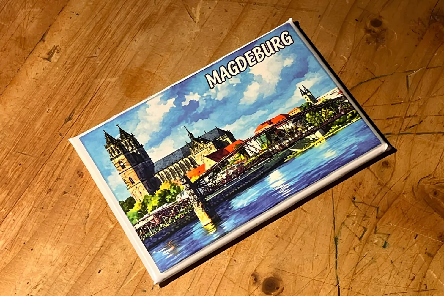 Magdeburg, Niemcy pamiątka magnes na lodówkę Fridge Magnet 261102