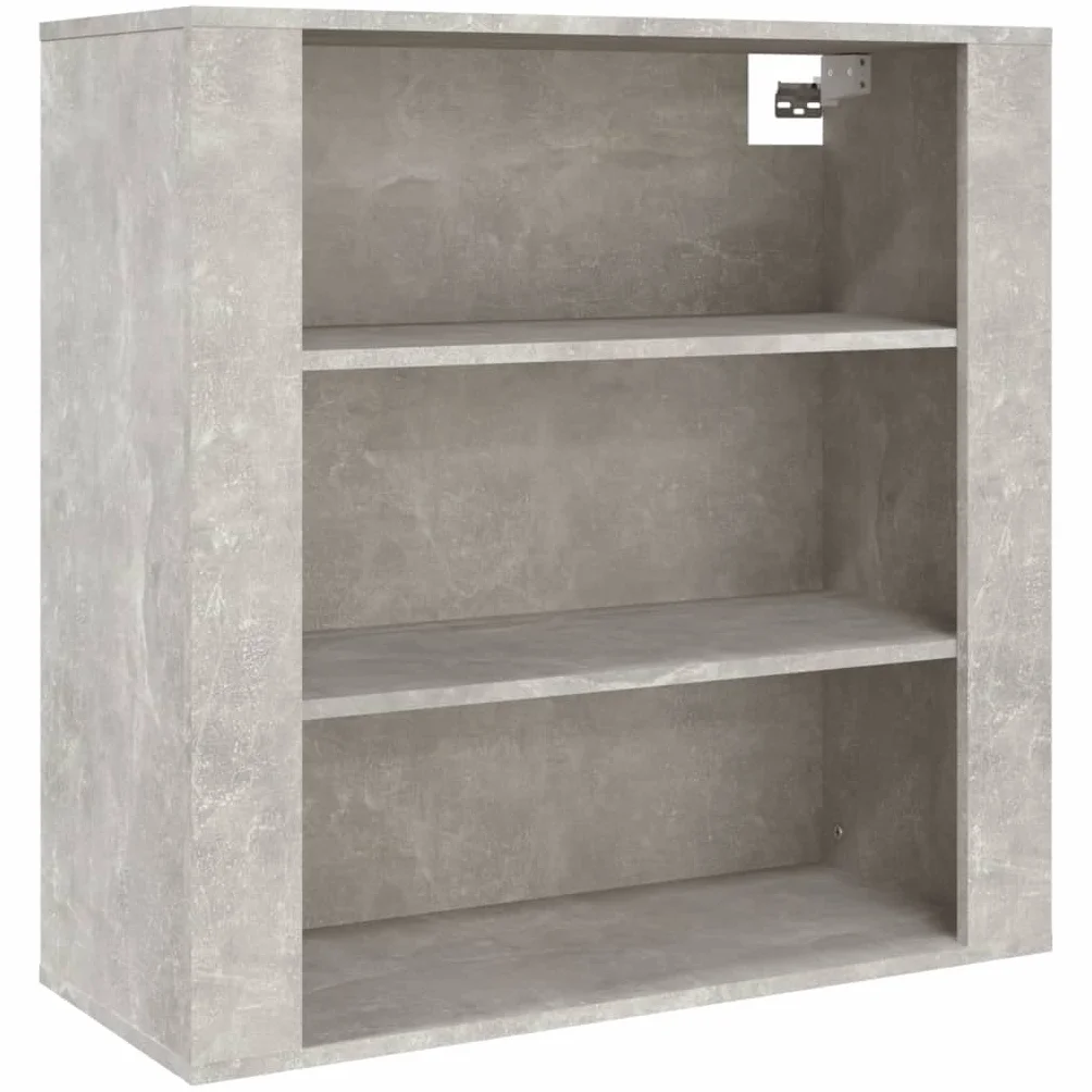 Mobilna szafka ścienna na przybory kuchenne, 80 x 33 x 80 cm, szare wykończenie cementowe, wszechstronne przechowywanie do sypialni, salonów, łazienek, kuchni i gabinetów, trwała konstrukcja ze
