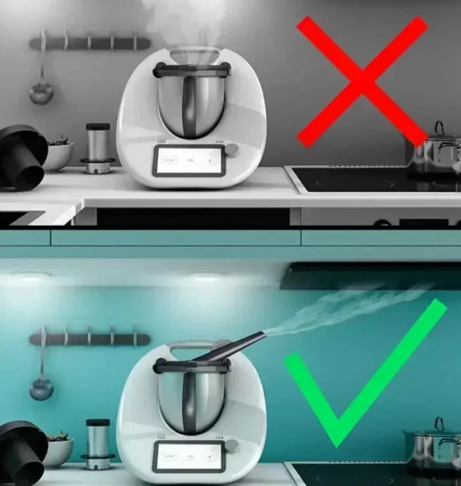 Drain Cap for Thermomix Protection for Hanging Cabinets Kitchen Accessories for Vorwerk TM5 TM6