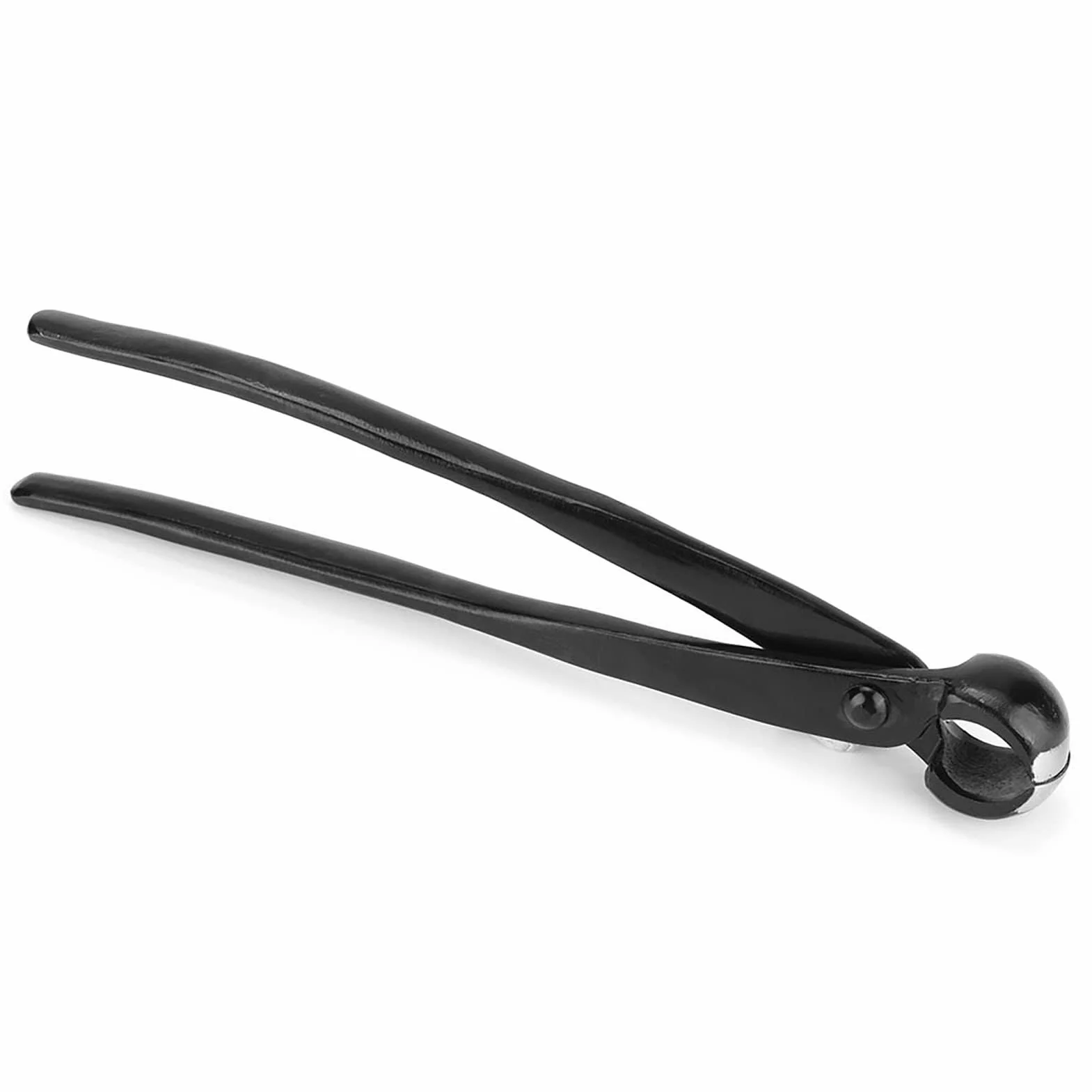Zerodis Bonsai Bud Tong Bonsai Tool Gardening Cutter Tool For Bonsai Garden Professional Manganese Steel Alloy Professional Round Edge (Black)