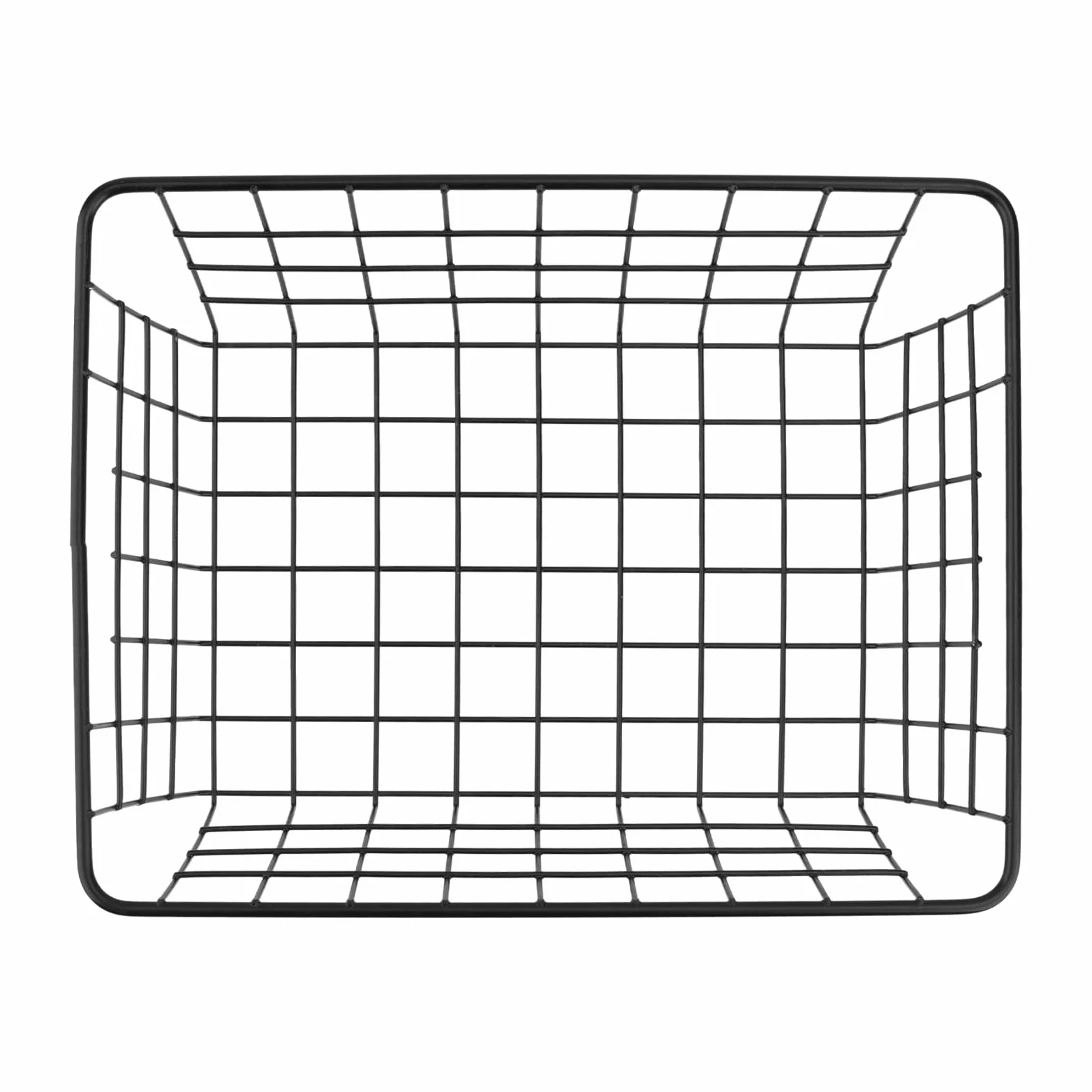 ZOZOENHOU 2 sztuki koszy do przechowywania z drutu 28 x 22 x 12 cm, metalowy kosz, kosz ?azienkowy, metalowy kosz z otwartym drutem, ?elazny kosz wisz?cy, do biura, kuchni, ?azienki, kolor czarny