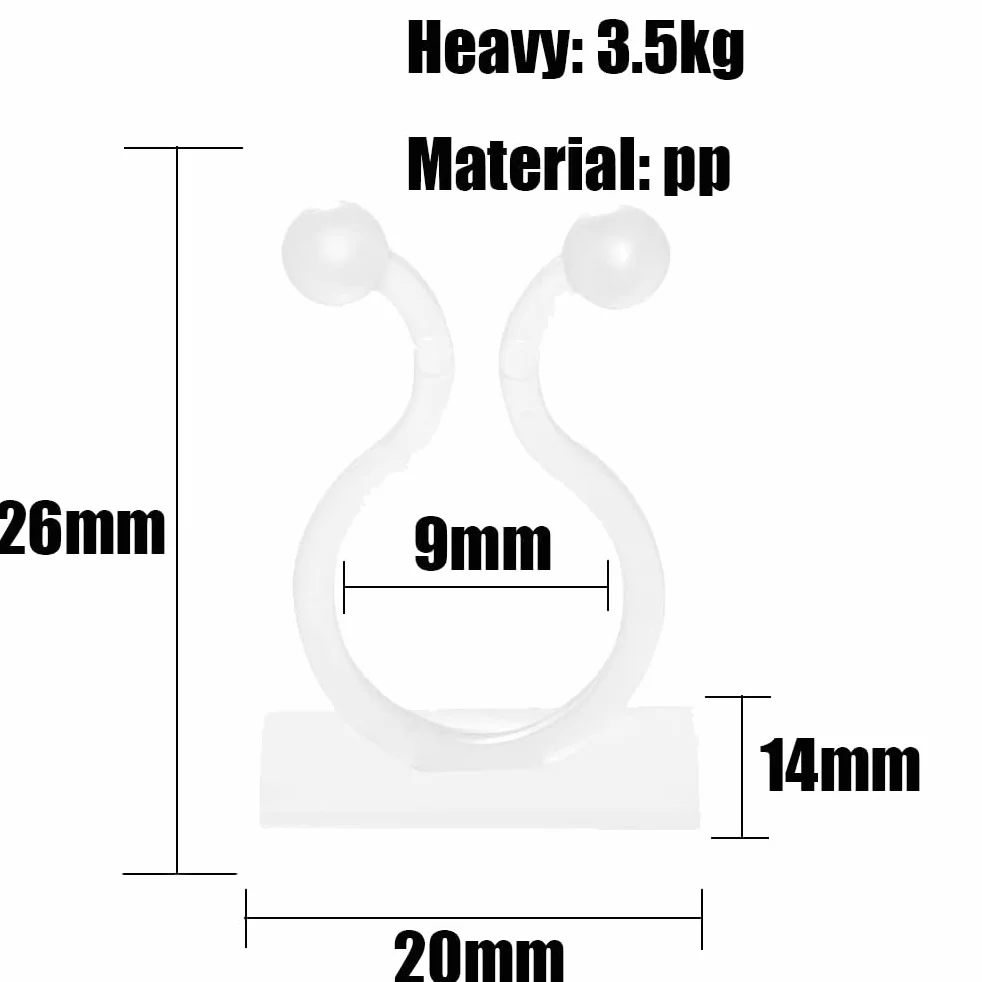 Klips do roślin pnących klip podtrzymujący rośliny 40 szt. Samoprzylepne klipsy do roślin do podtrzymywania roślin