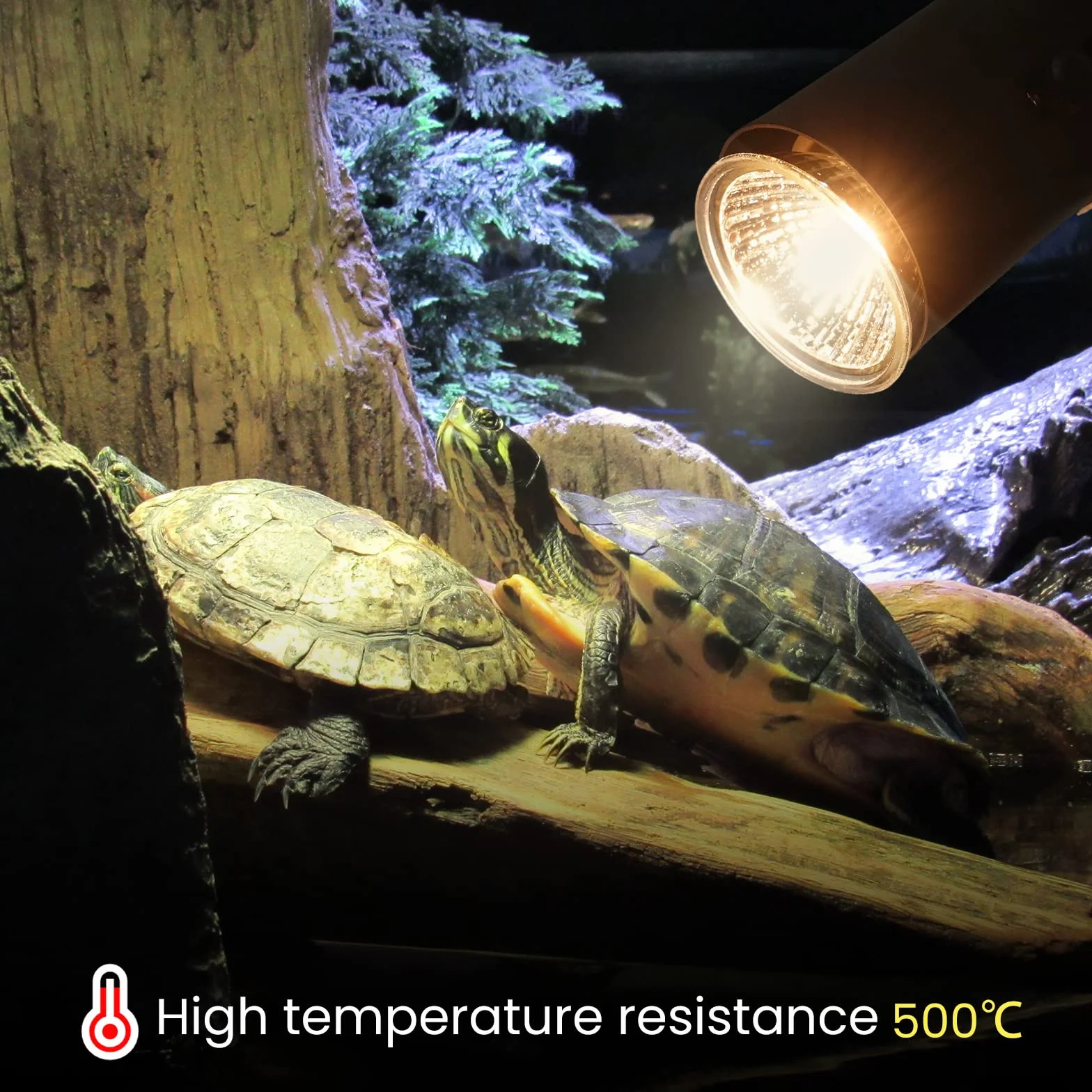 Bonlux E27 lampa zaciskowa oprawa grzewcza regulacja 360° z przełącznikiem dla żółwi akwarium terrarium