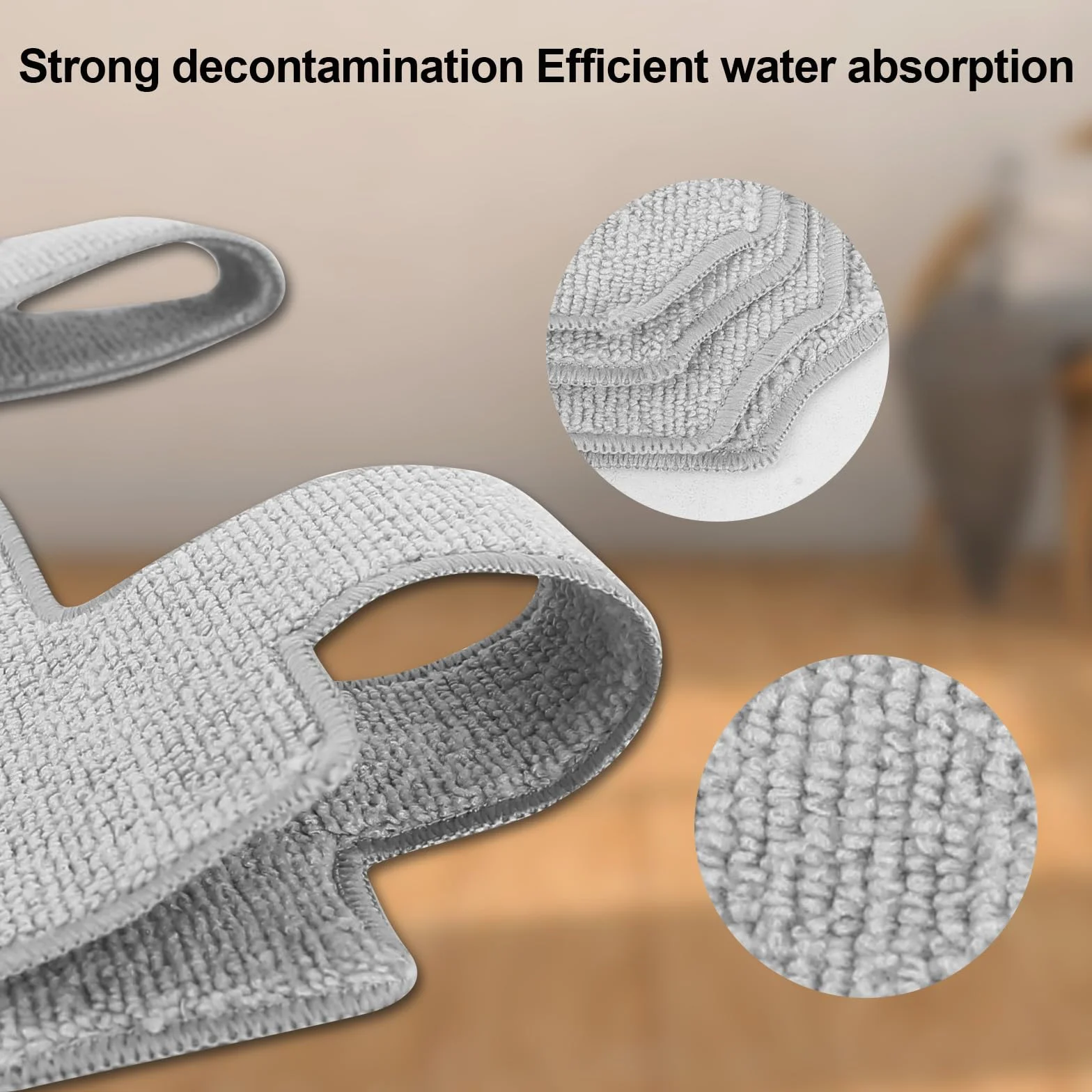 6 sztuk ściereczek do czyszczenia części zamienne do ECOVACS WINBOT W2 Omni / W2 / W1 Pro / W1 robot do mycia okien, pralne podkładki czyszczące z mikrofibry, ściereczka zamienna, części zamienne do