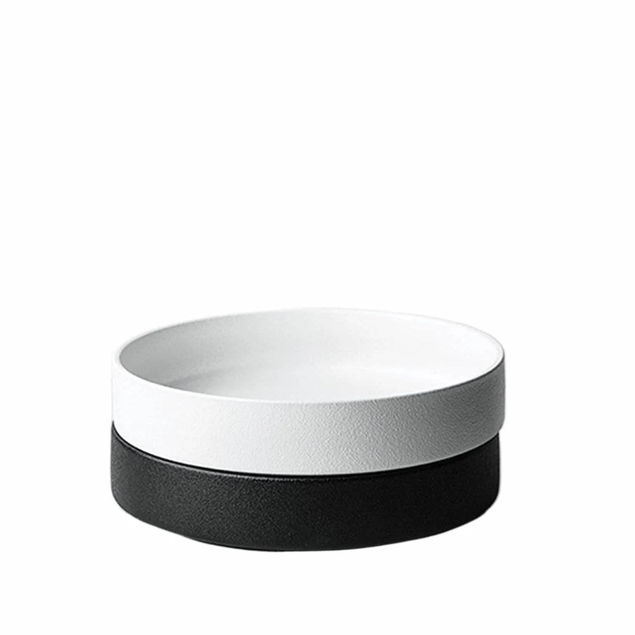 Talerz obiadowy Duże płyty obiadowe Sałatka Dinates Płyty Rodzina Kuchnia Stołowa Diningowa Akcesoria Naczynia Stołowe Naczynia Talerze (Color : Black large)