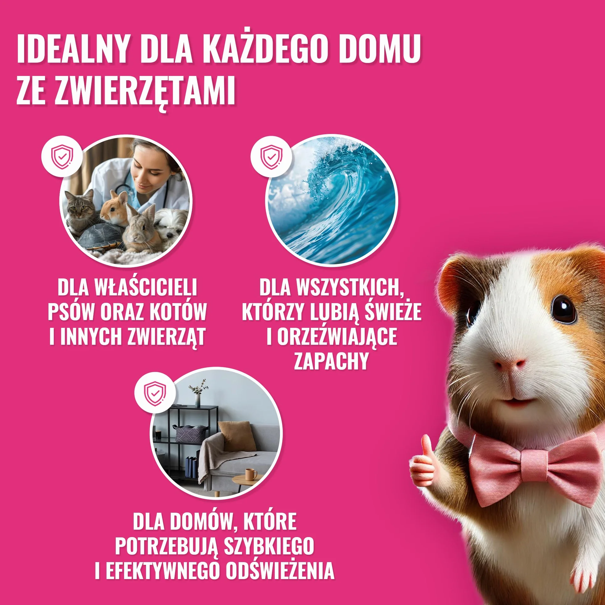 Neutralizator zapachów dla zwierząt domowych w żelu - Odswierzacz usuwający nieprzyjemne zapachy - Pozostawia świeżość morskiej bryzy - 170 g