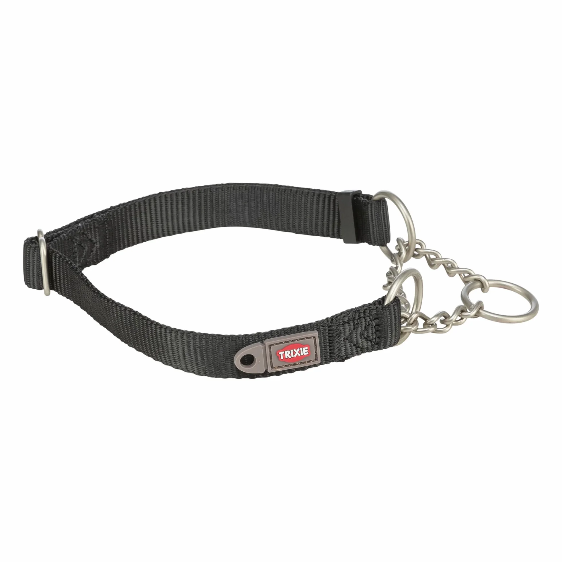 Trixie 202801 Premium obroża zatrzymująca ciąg, M–L: 35–50 cm/20 mm, czarna