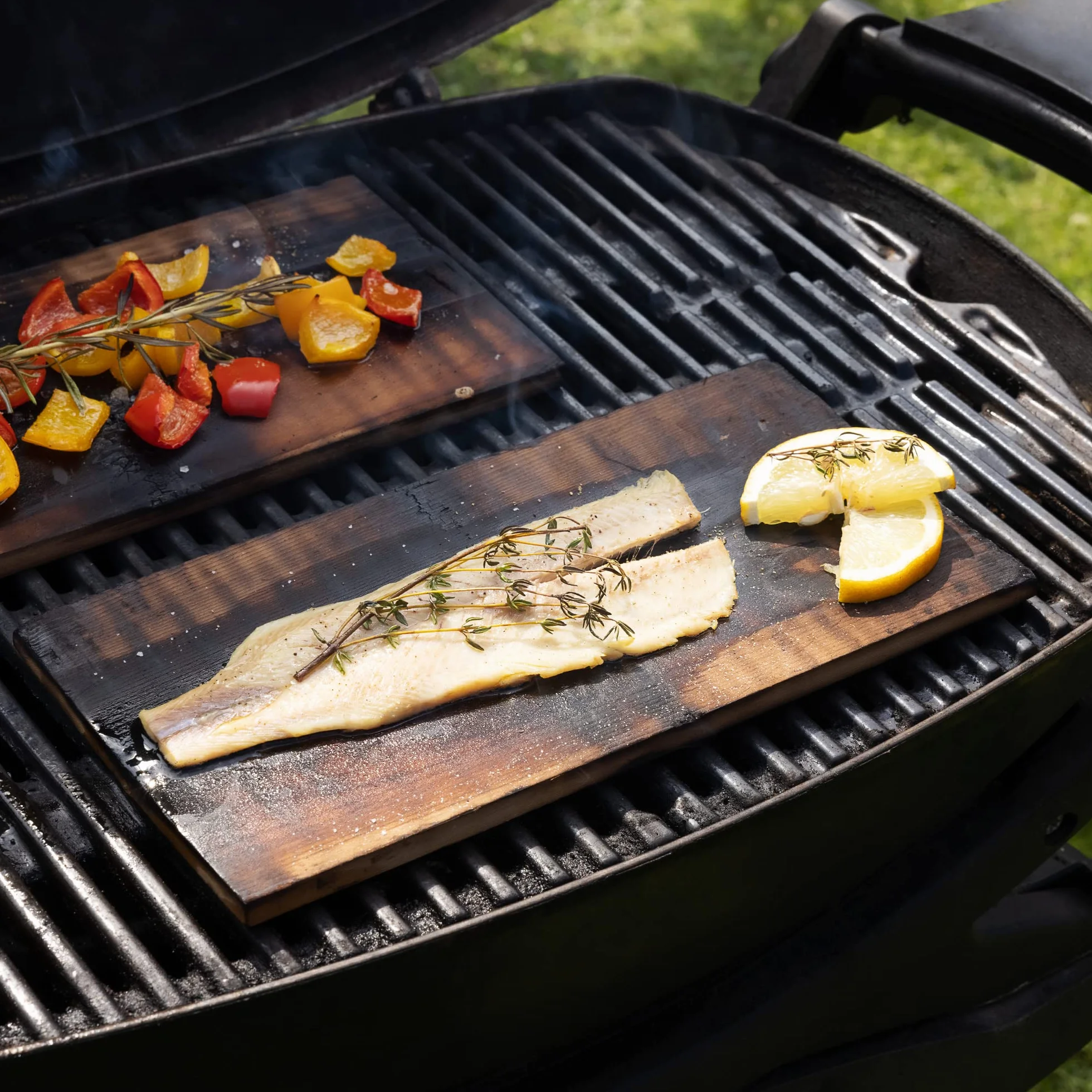 Navaris 6 x deski do grillowania z drewna cedrowego, 35 x 14 cm