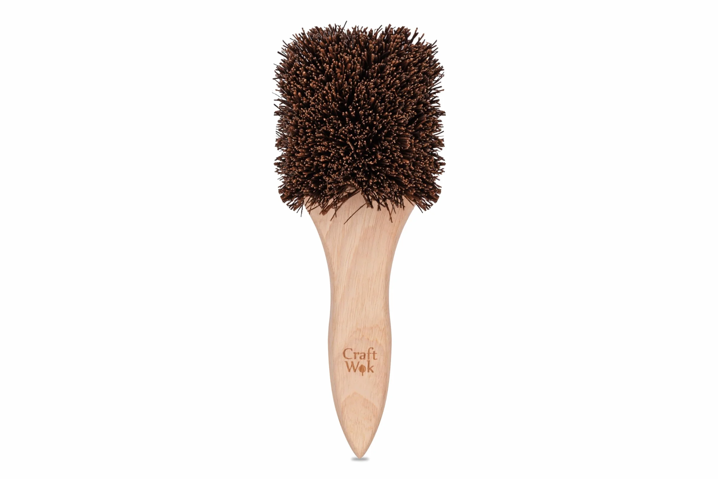 Craft Wok Drewniana kwadratowa szczotka do czyszczenia woka/szorująca / 732W8-F