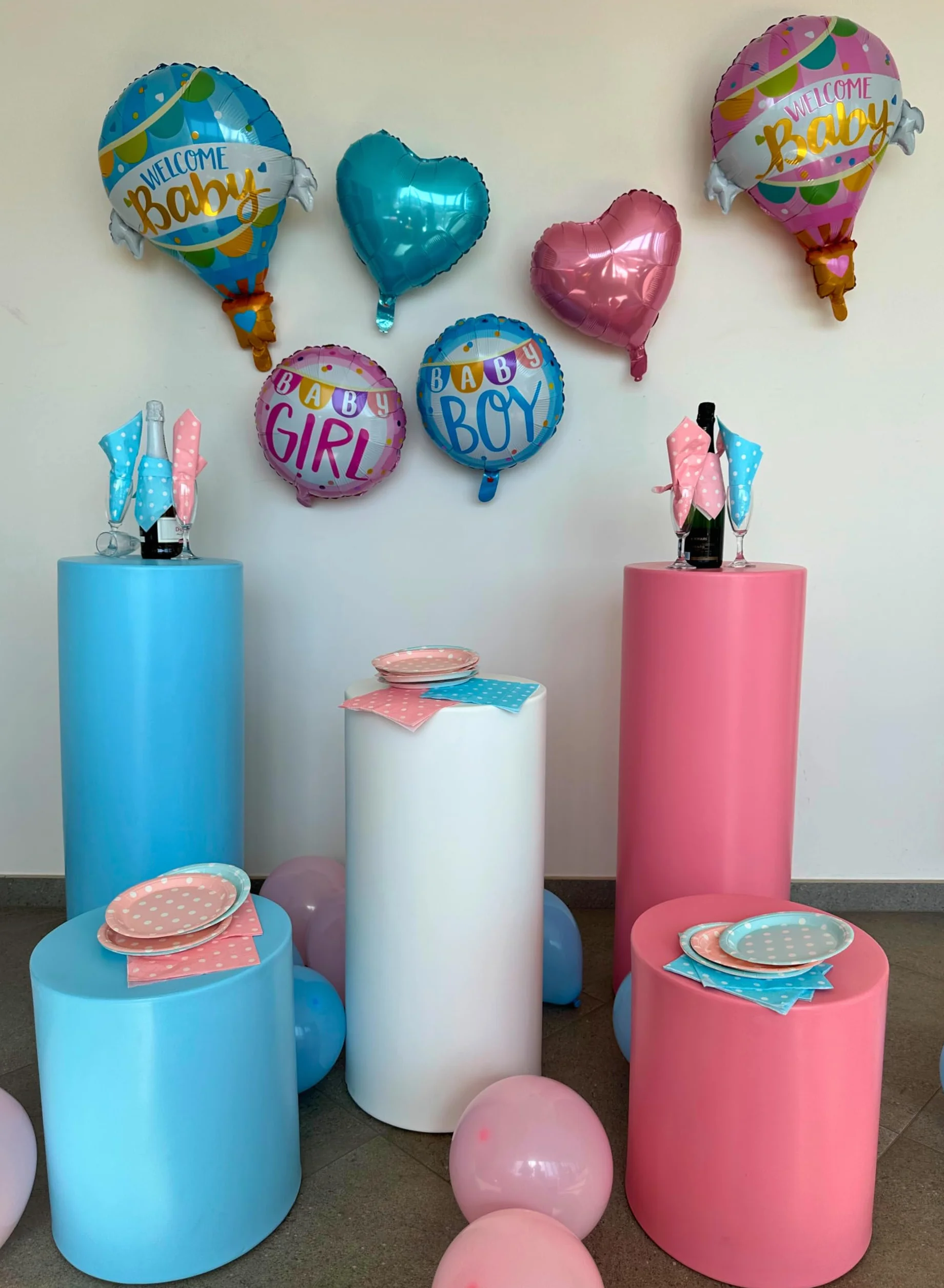 Kolumna Cylindryczna Sweet Table wysokość 90 cm średnica 35 cm kolor grafitowy MADE we Włoszech