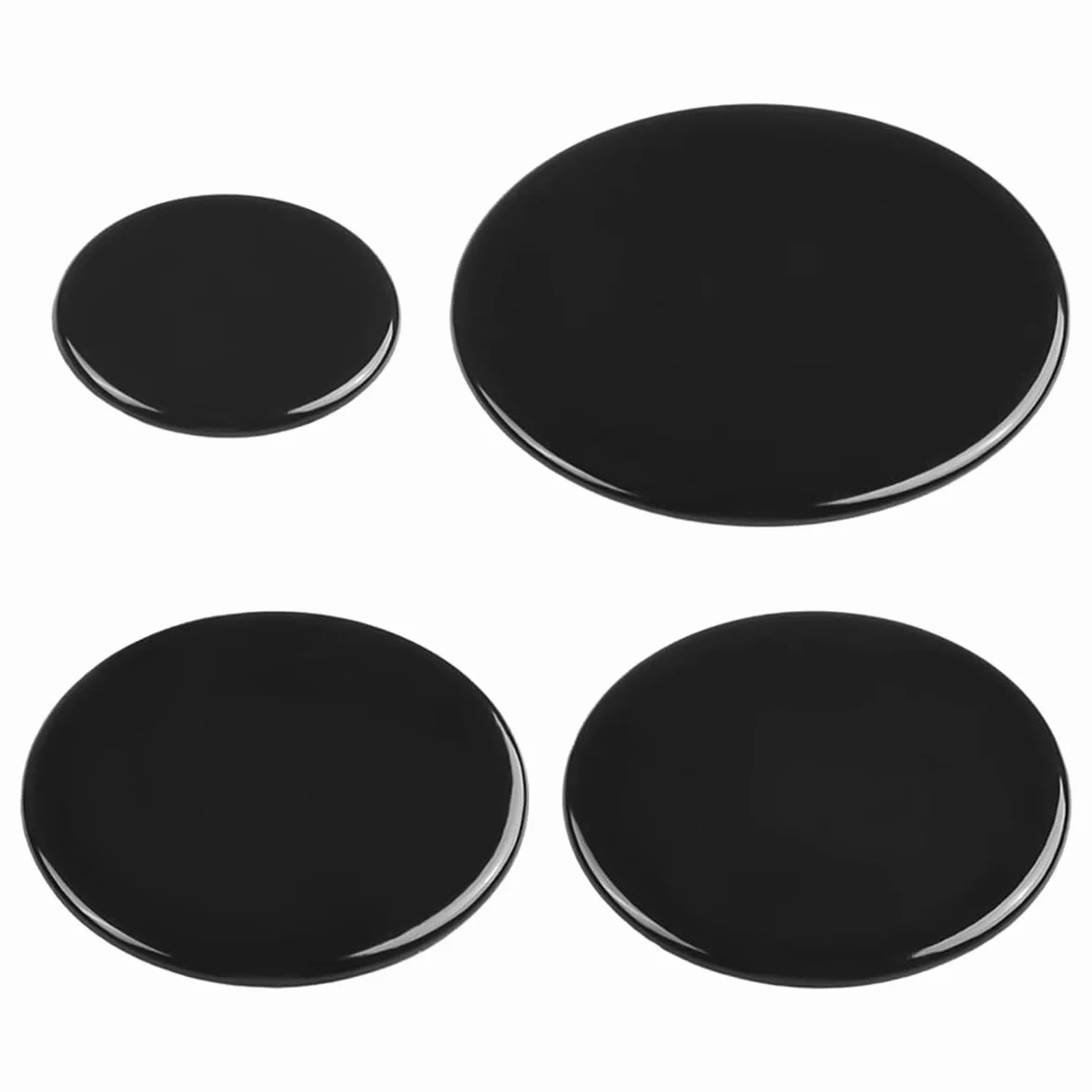 4-częściowy uniwersalny zestaw pokryw palnika kuchenki gazowej 55 mm 75 mm 100 mm płaskie nakładki palnika do wbudowanych kuchenek gazowych akcesoria kuchenne