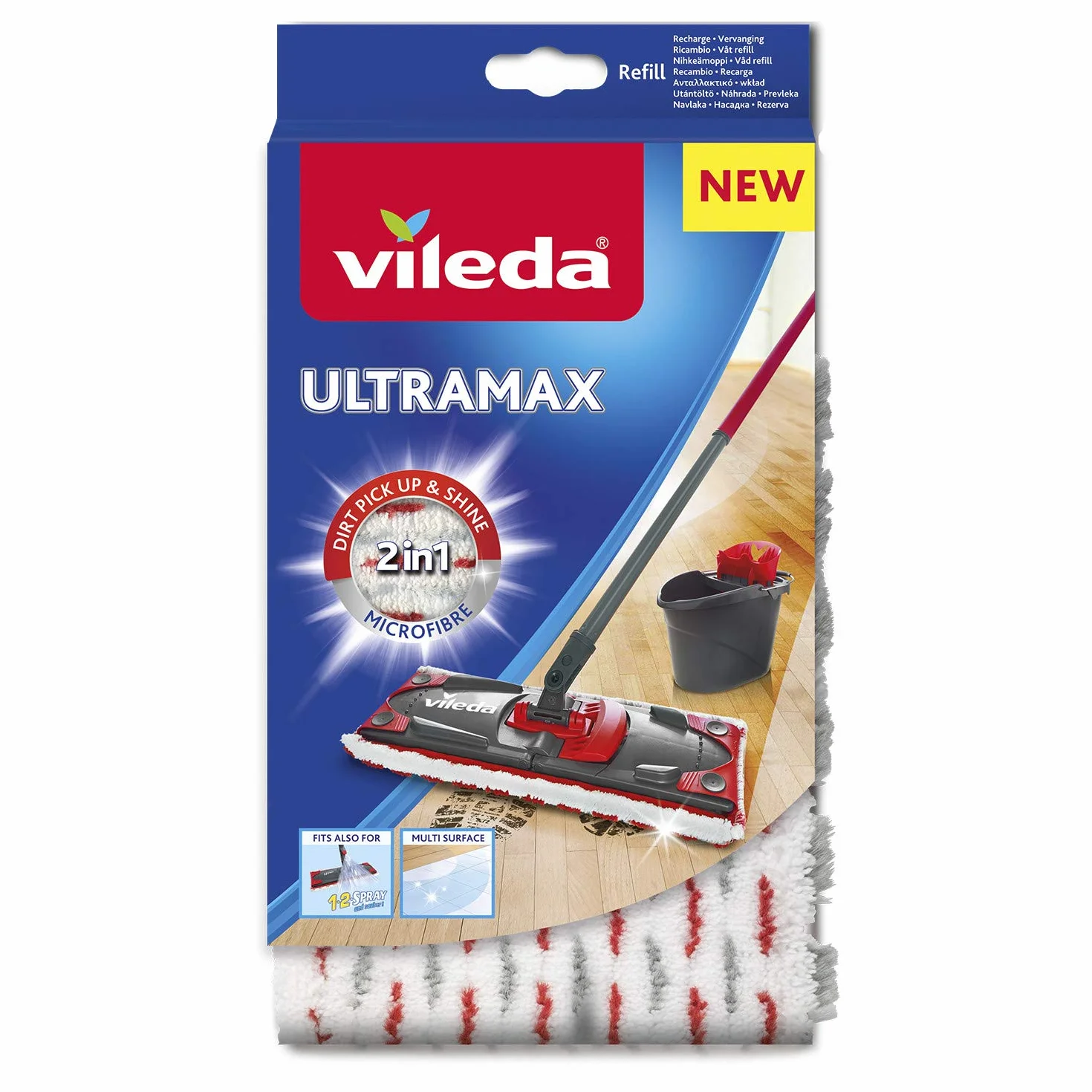 FORNOR Vileda 15807 Zamiennik do mopa VILE ULTRAMAX 2 W 1