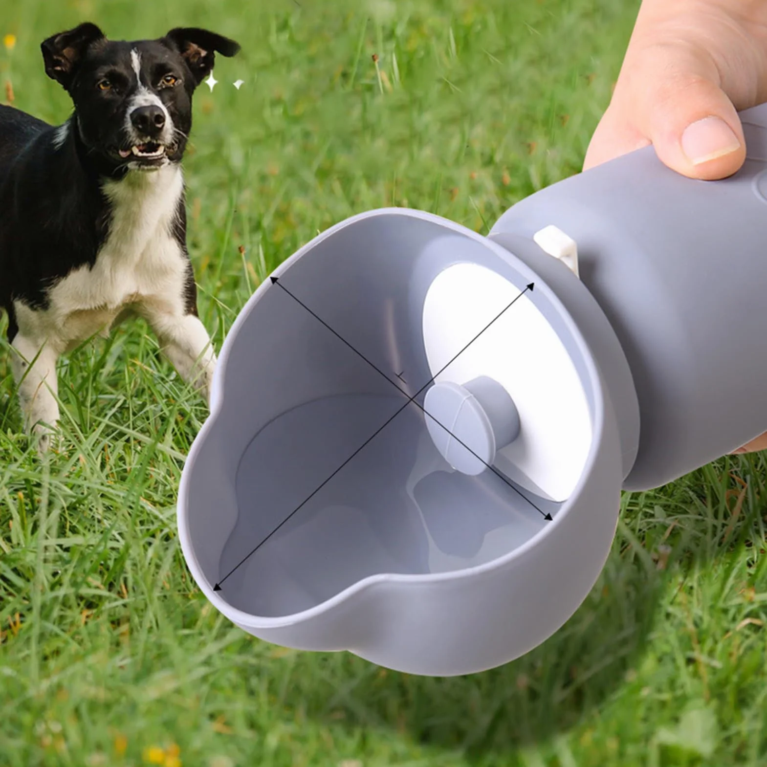 Foldable Leak-Proof Dog Water Bottle for Outdoor Travel Hiking Camping