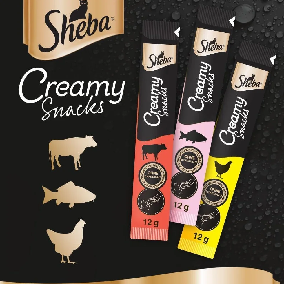 Sheba Kremowa Przekąska dla Kota Mix Smaków 18 x 12 g